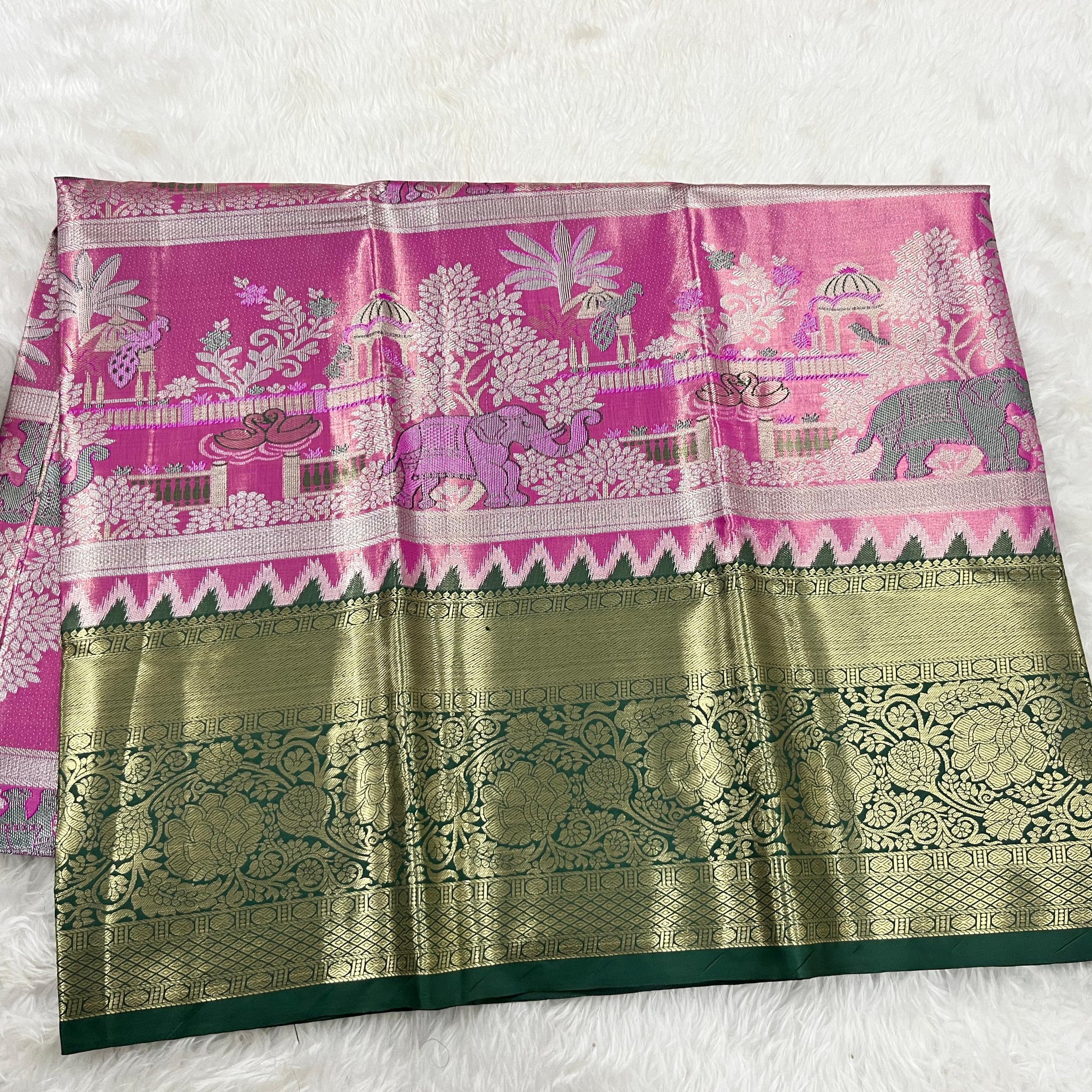 (5–10 Year) Lehenga – Unstitched (Blouse + Material)