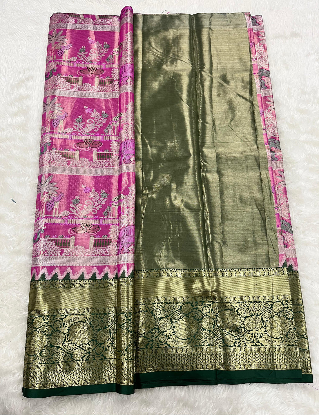 (5–10 Year) Lehenga – Unstitched (Blouse + Material)