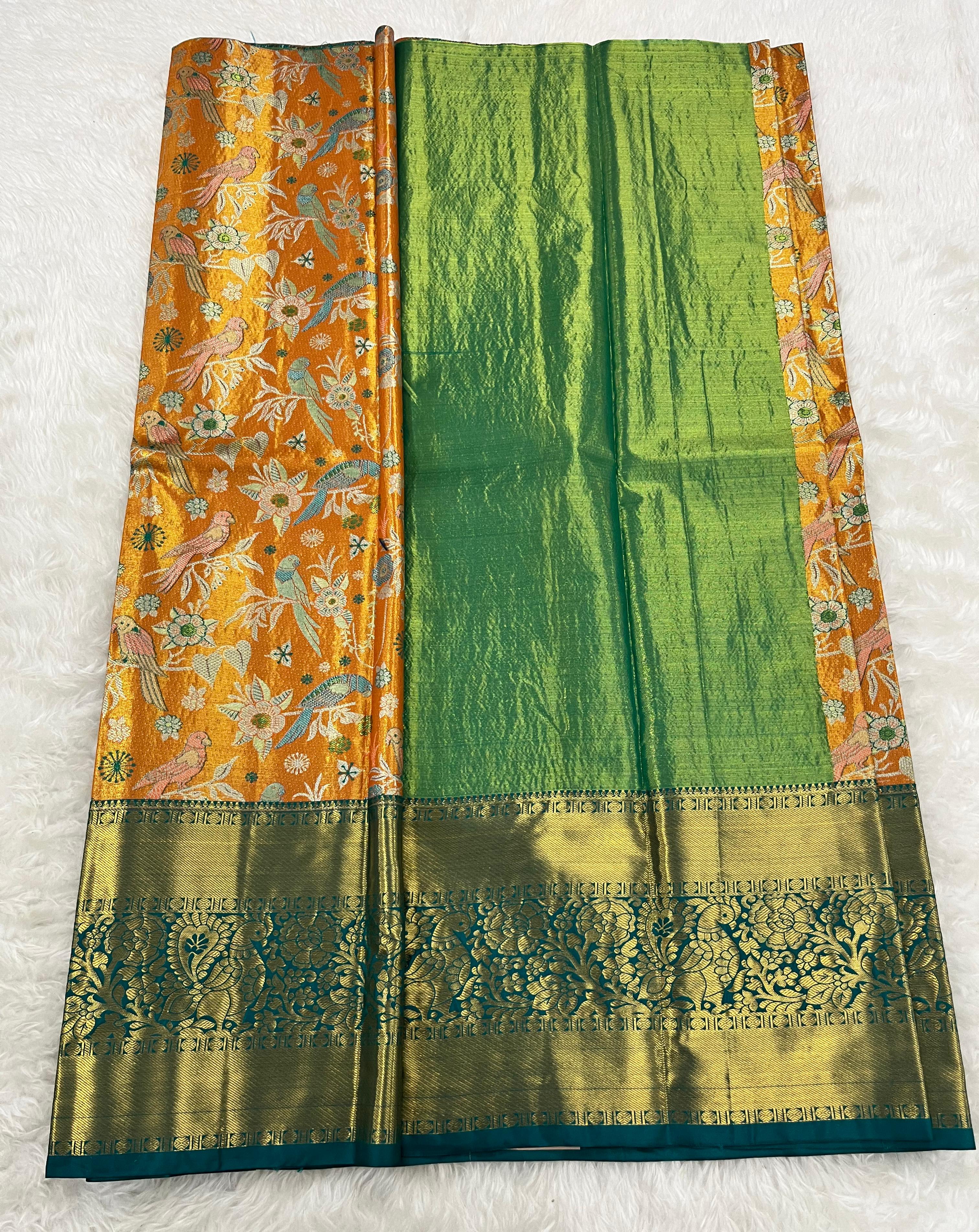 (5–10 Year) Lehenga – Unstitched (Blouse + Material)