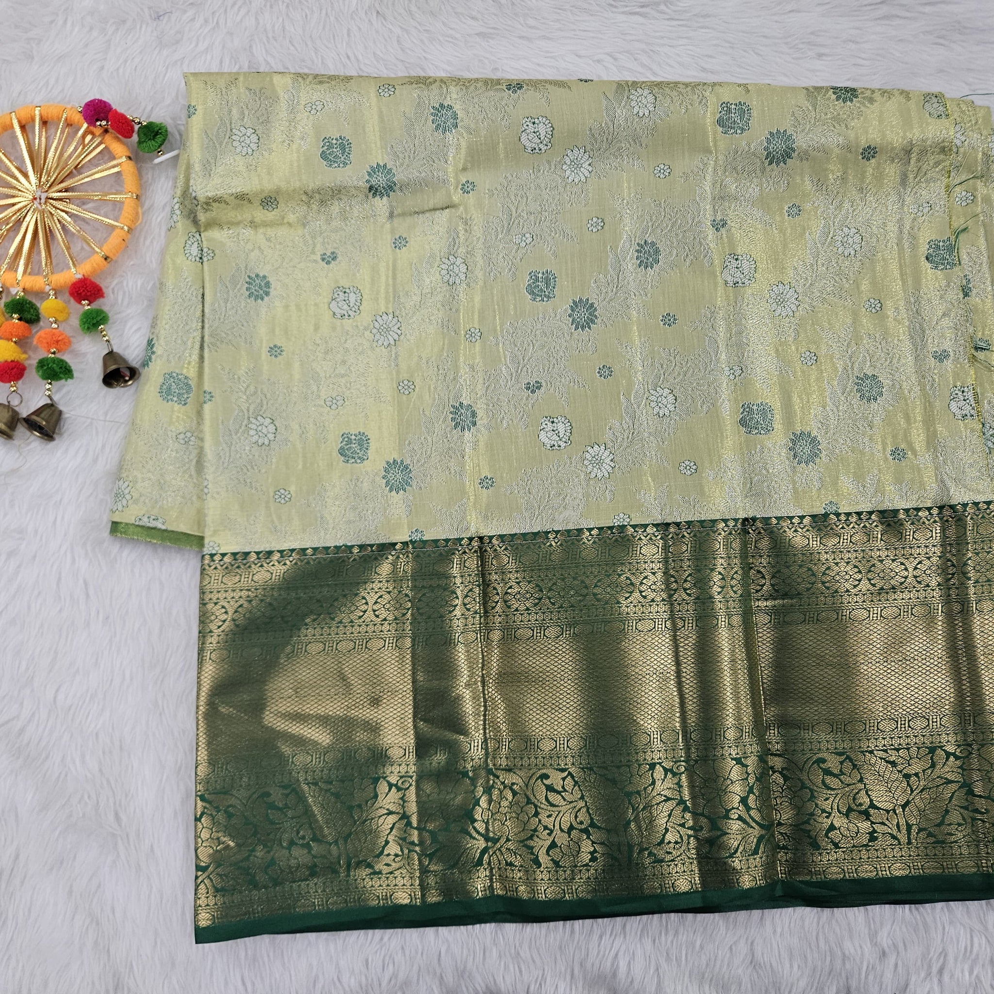 (5–10 Year) Lehenga – Unstitched (Blouse + Material)