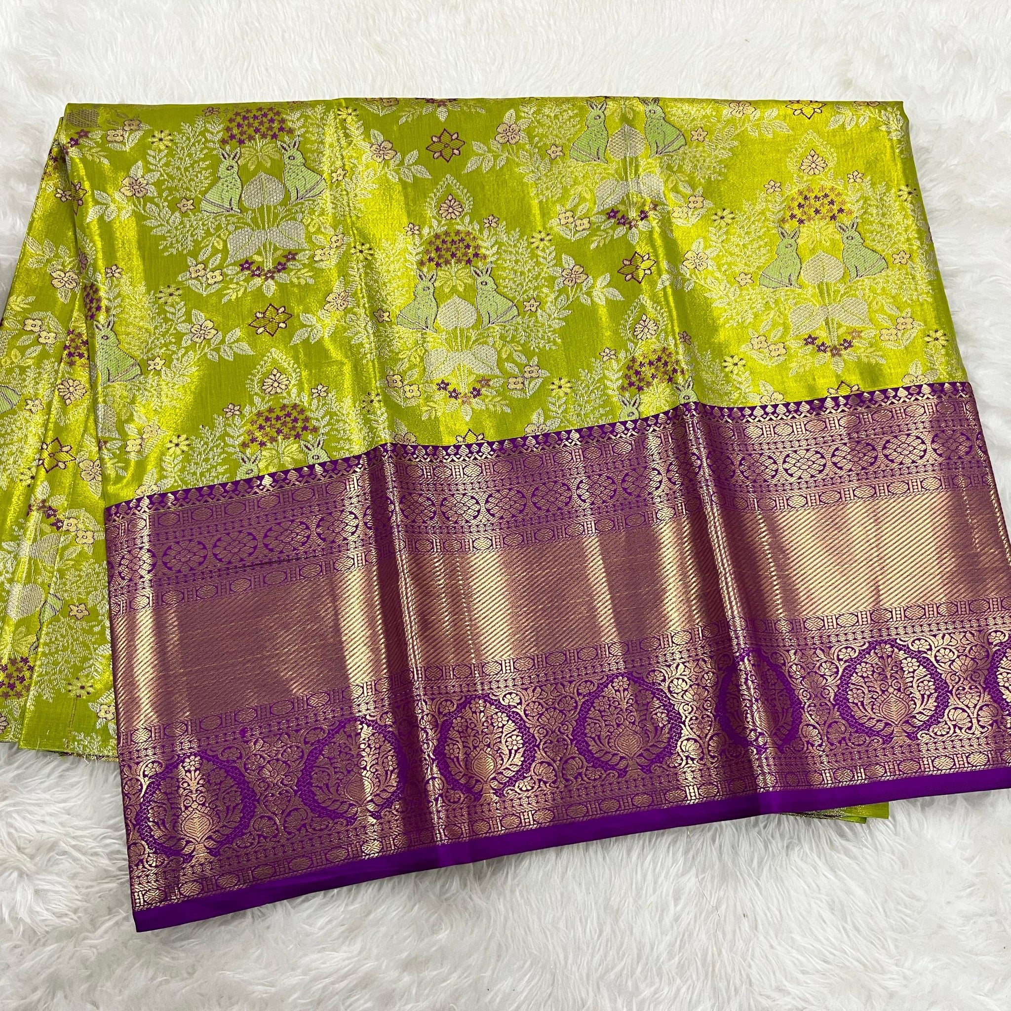 (5–10 Year) Lehenga – Unstitched (Blouse + Material)