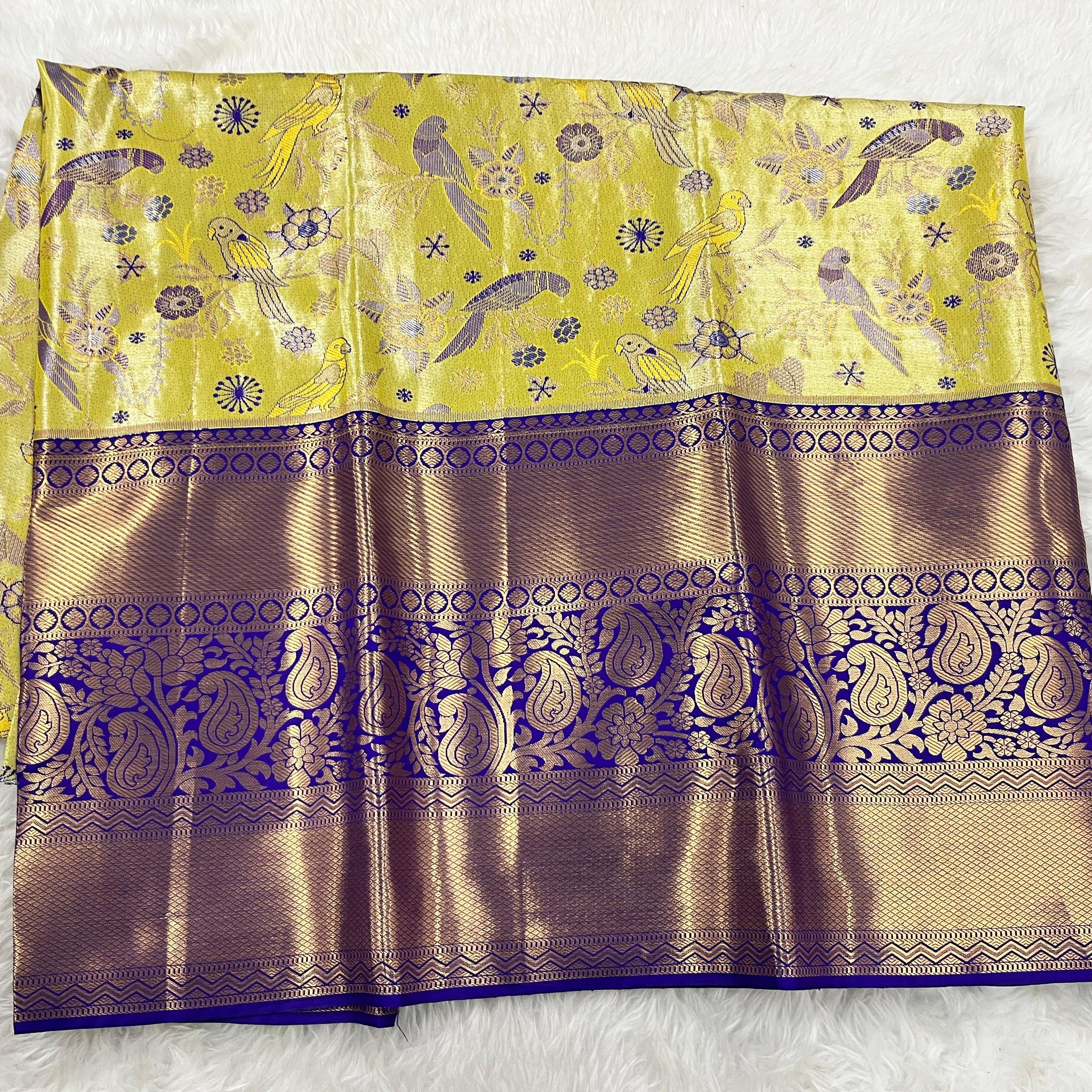 (5–10 Year) Lehenga – Unstitched (Blouse + Material)