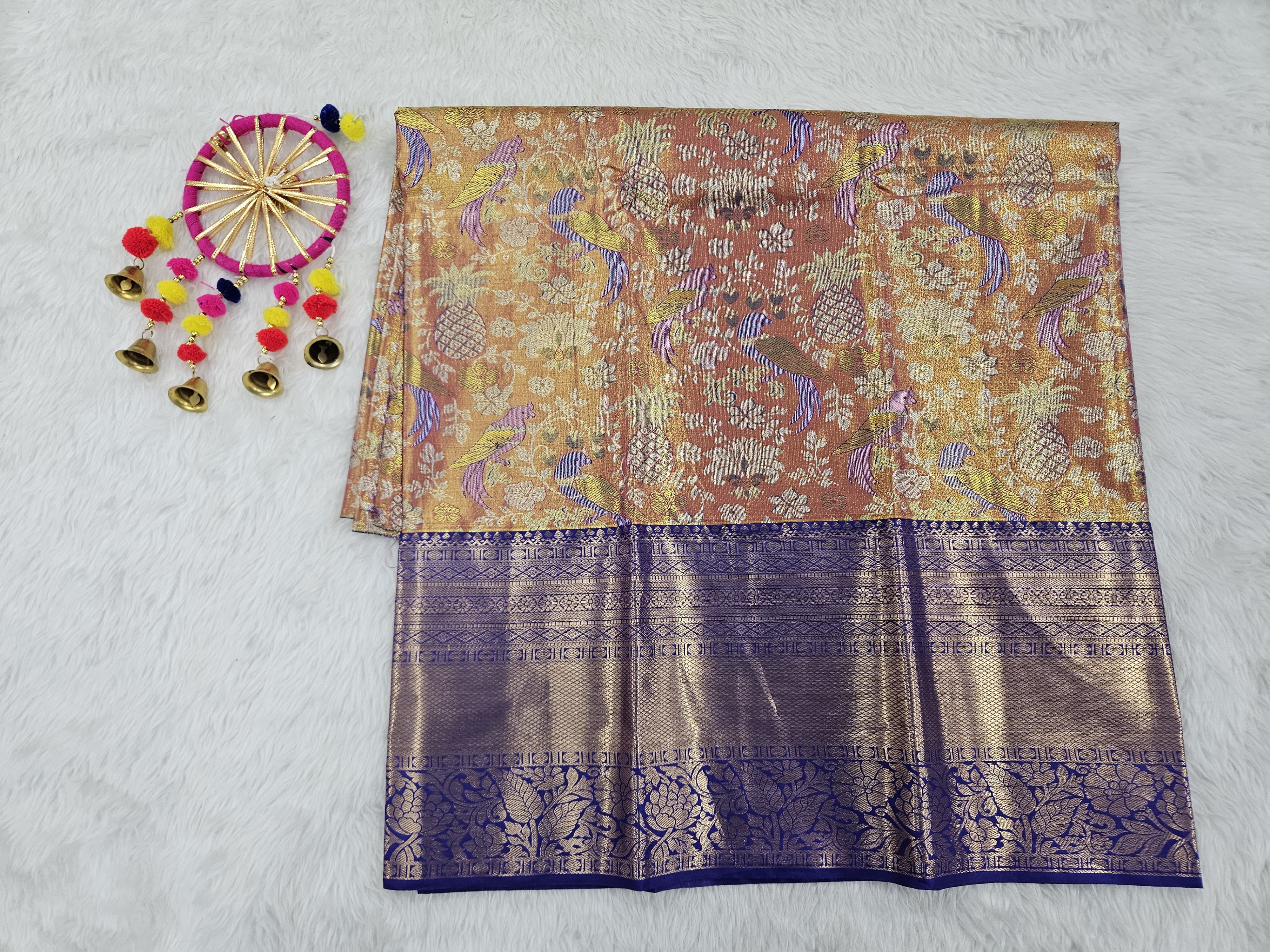 (5–10 Year) Lehenga – Unstitched (Blouse + Material)