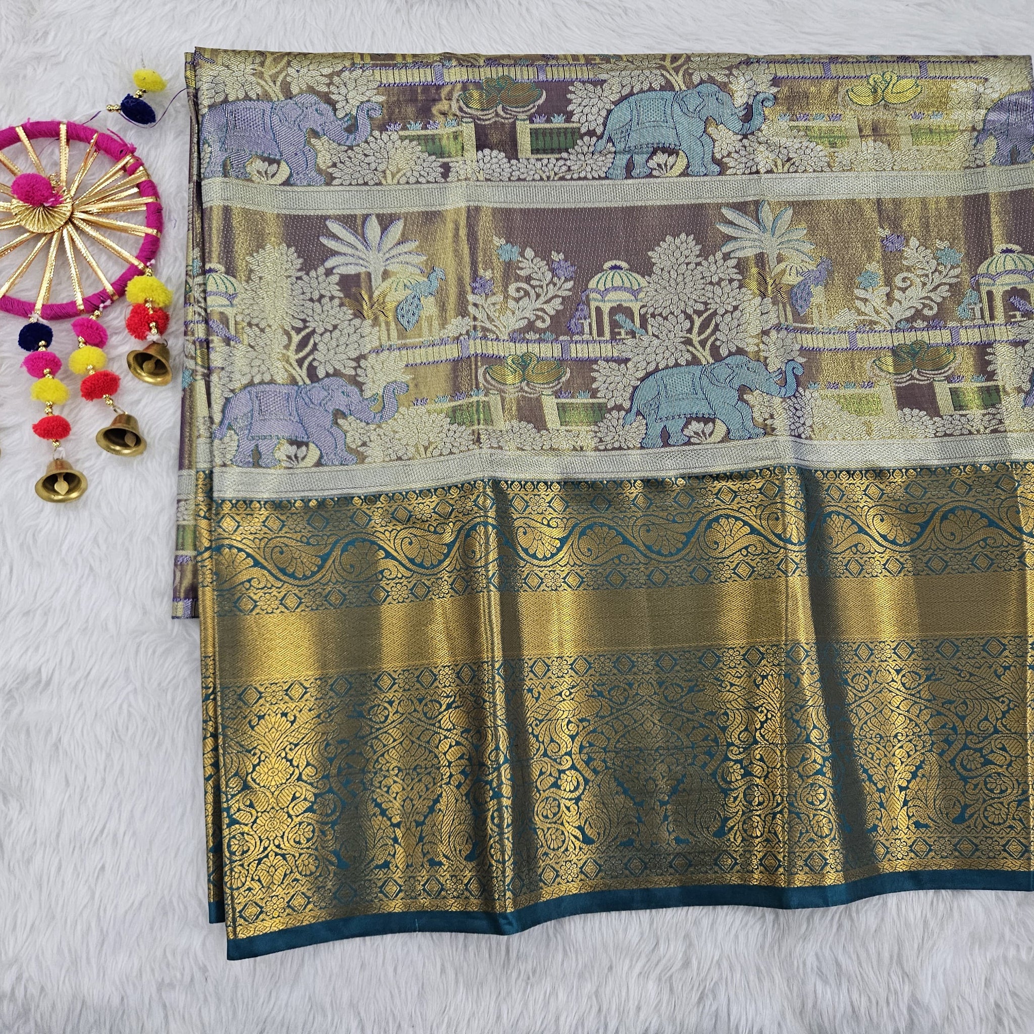 (5–10 Year) Lehenga – Unstitched (Blouse + Material)