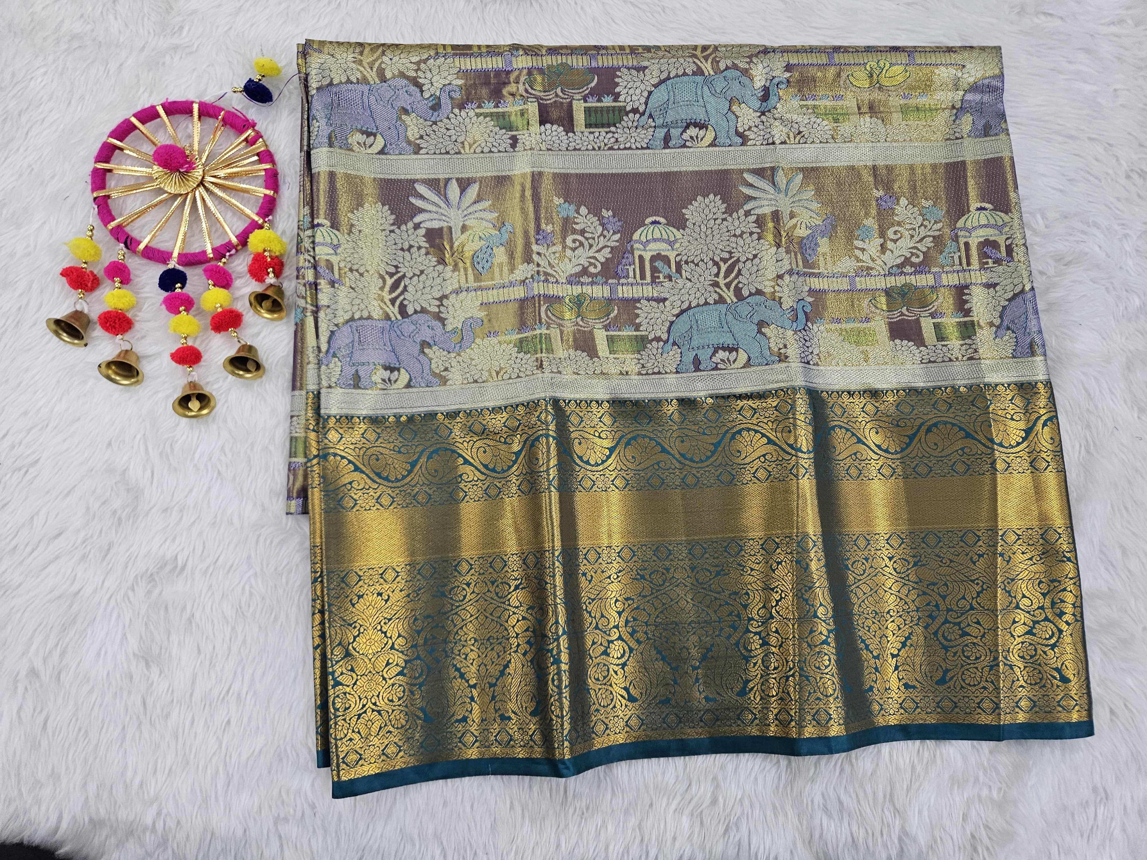 (5–10 Year) Lehenga – Unstitched (Blouse + Material)