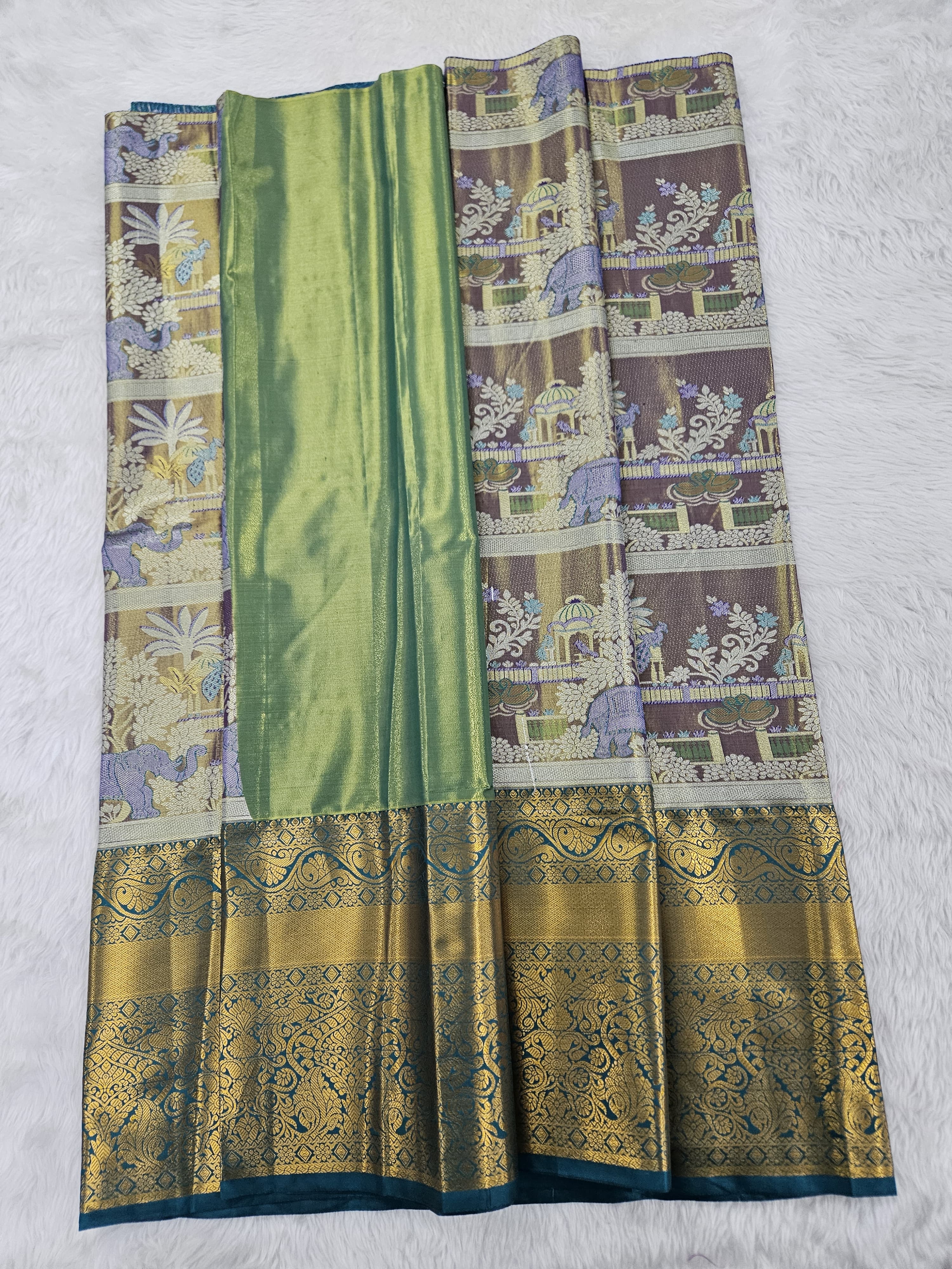 (5–10 Year) Lehenga – Unstitched (Blouse + Material)