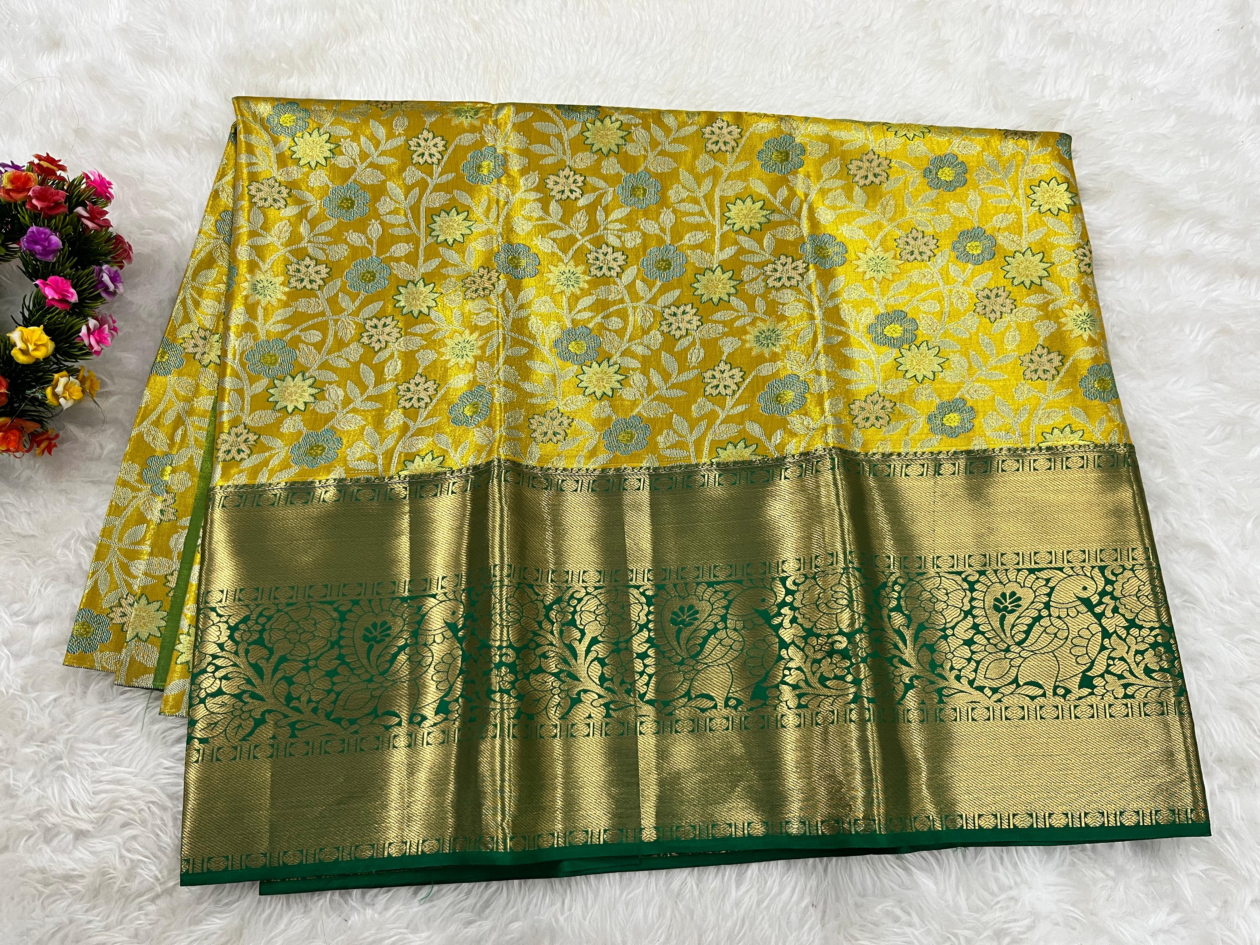 (5–10 Year) Lehenga – Unstitched (Blouse + Material)