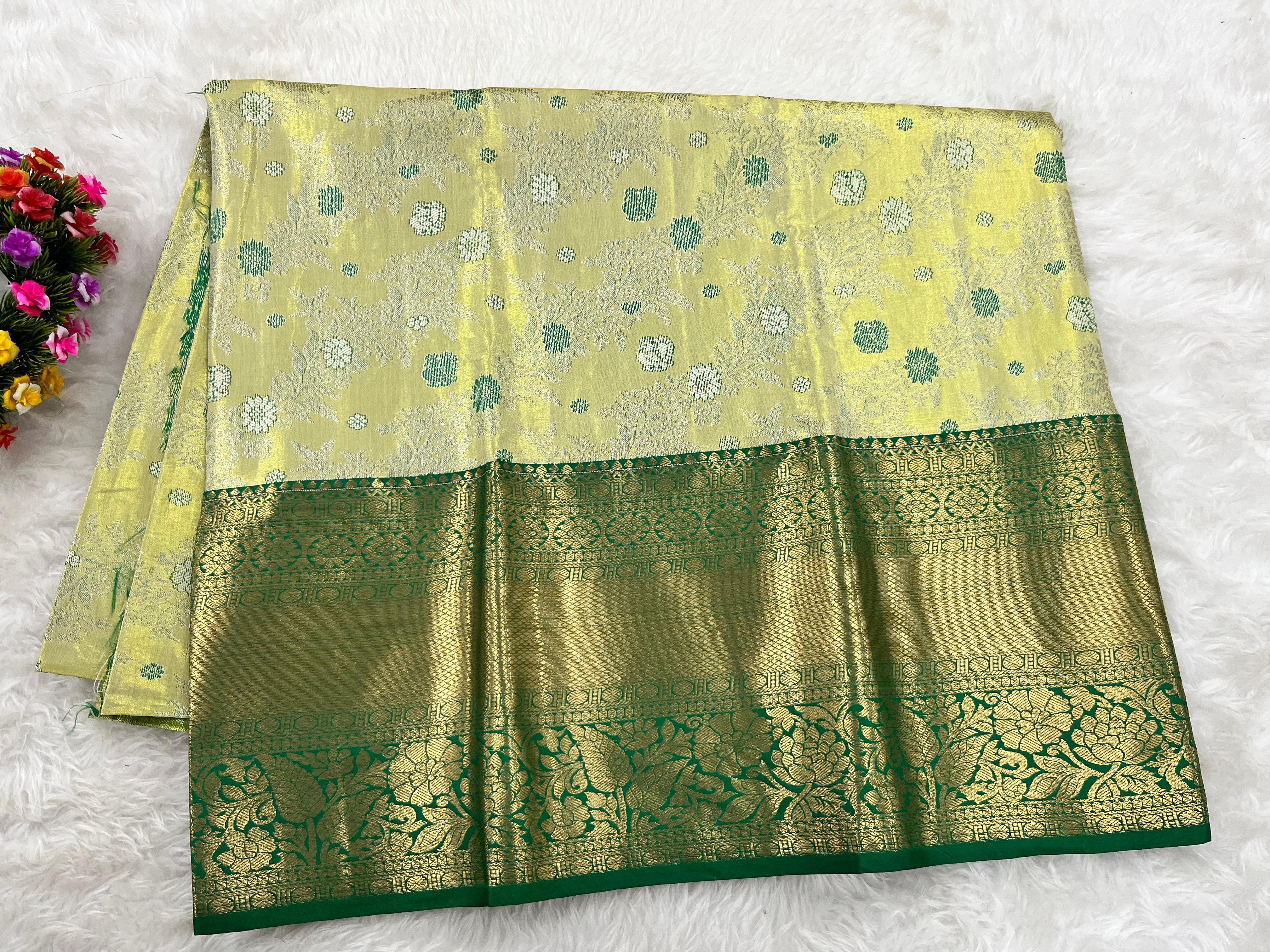 (5–10 Year) Lehenga – Unstitched (Blouse + Material)