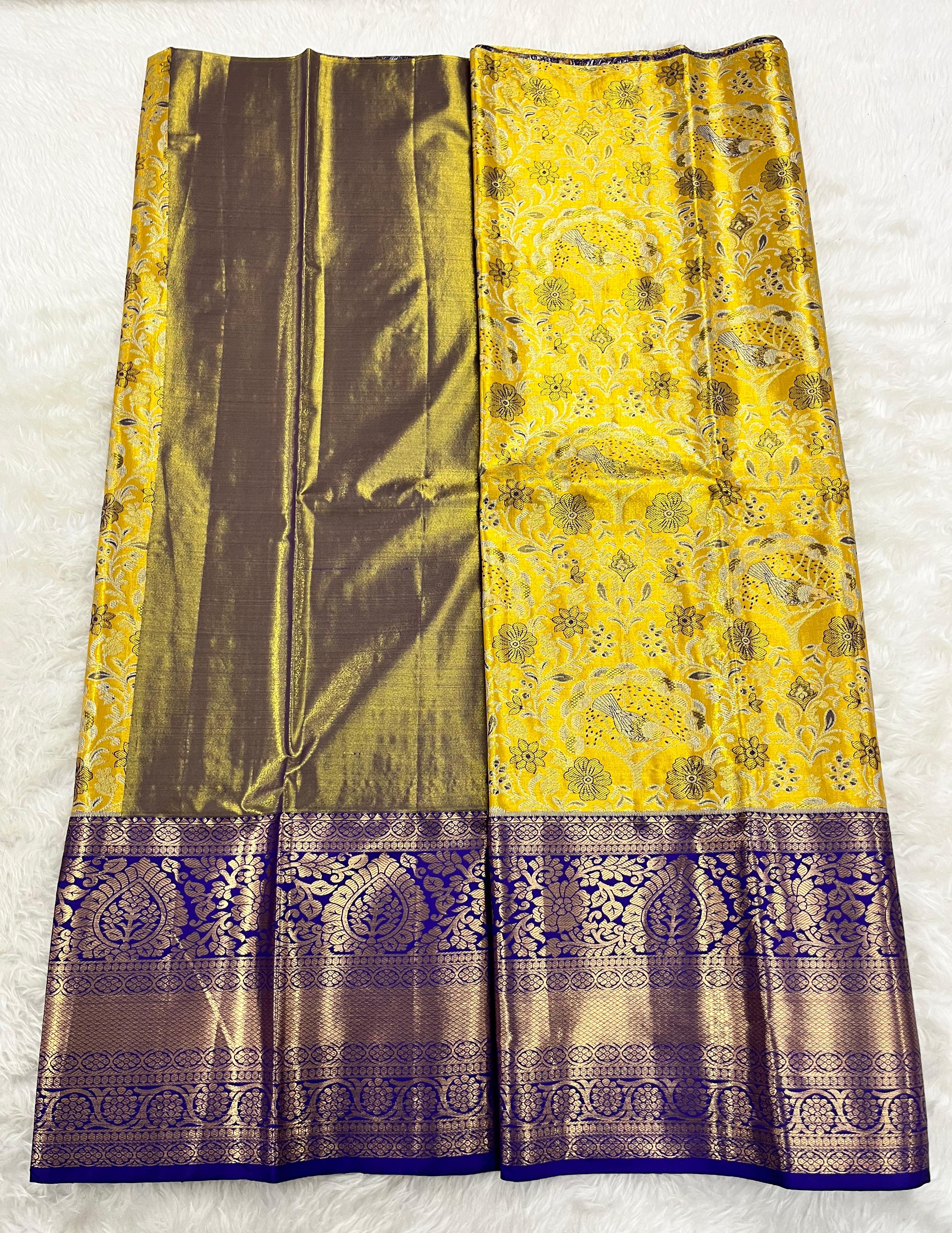 (5–10 Year) Lehenga – Unstitched (Blouse + Material)