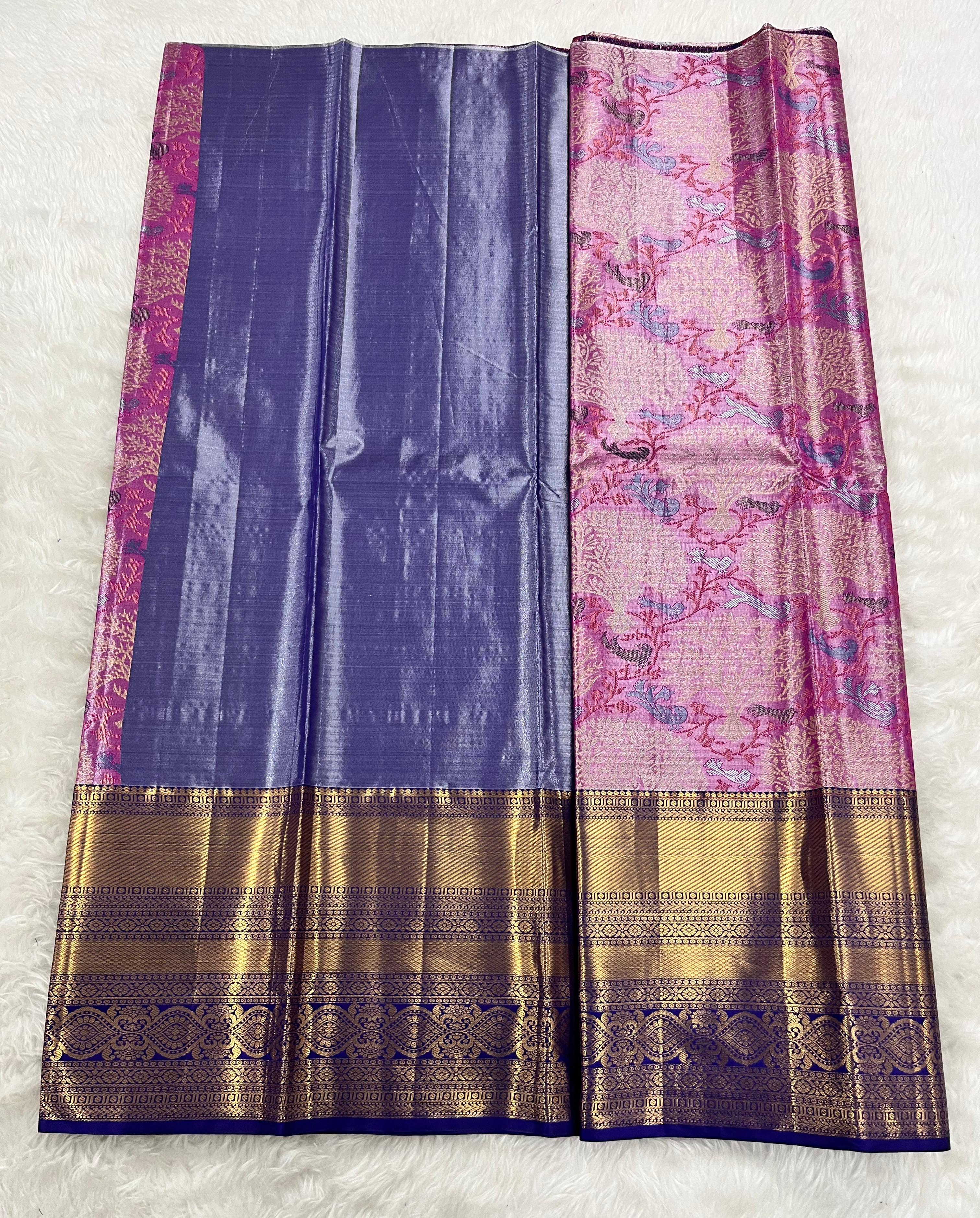 (5–10 Year) Lehenga – Unstitched (Blouse + Material)