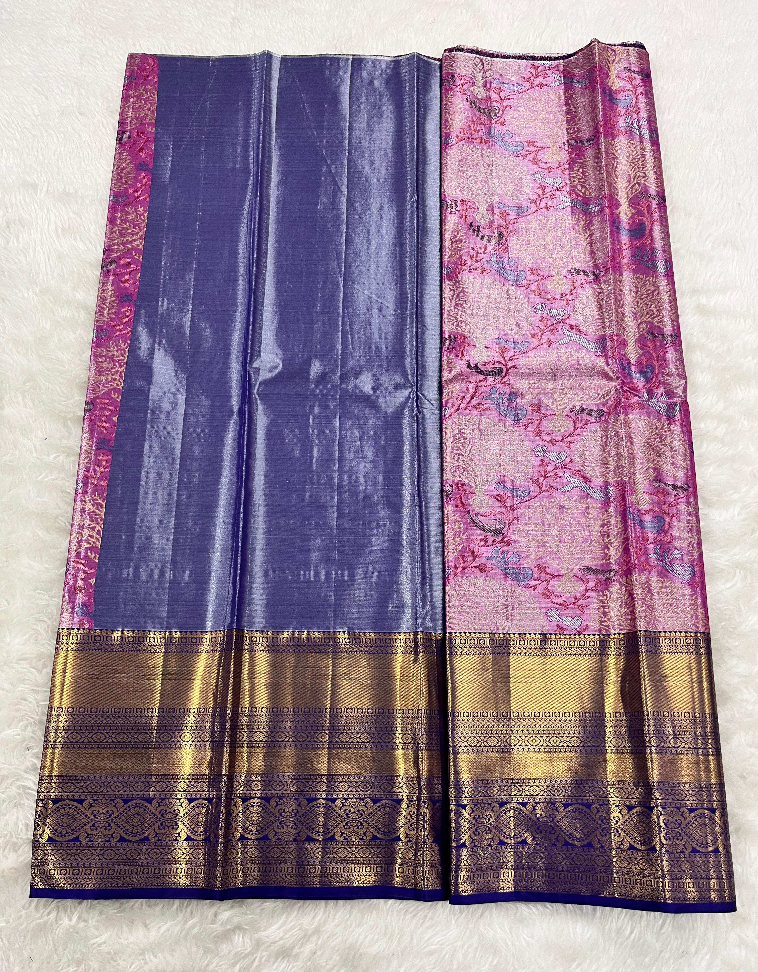 (5–10 Year) Lehenga – Unstitched (Blouse + Material)