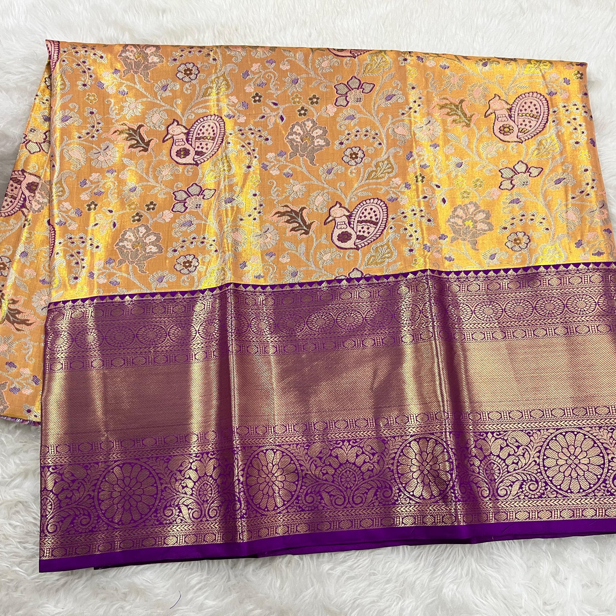 (5–10 Year) Lehenga – Unstitched (Blouse + Material)