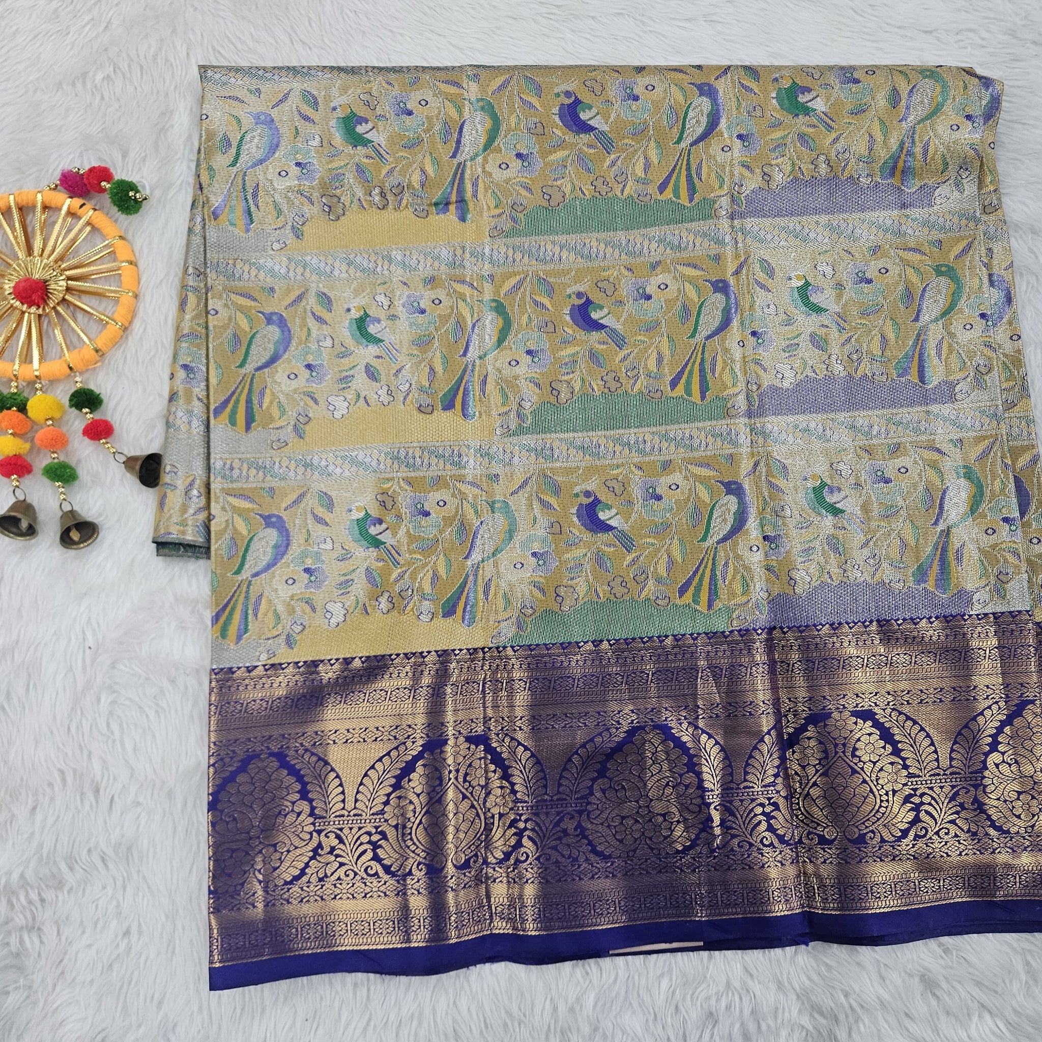 (5–10 Year) Lehenga – Unstitched (Blouse + Material)