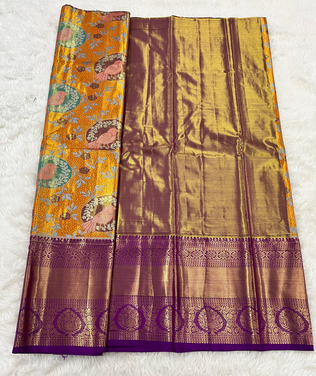 (5–10 Year) Lehenga – Unstitched (Blouse + Material)