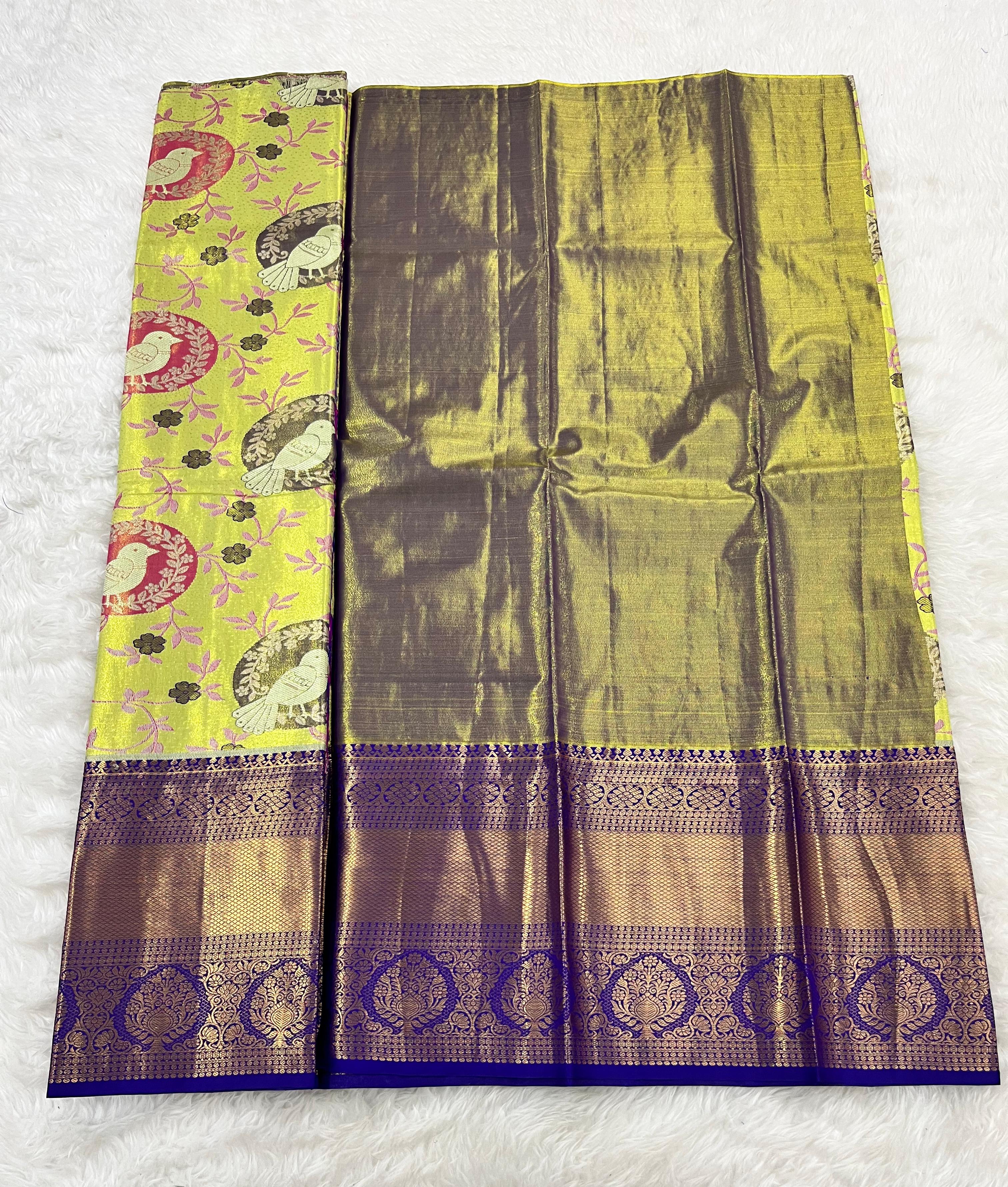 (5–10 Year) Lehenga – Unstitched (Blouse + Material)