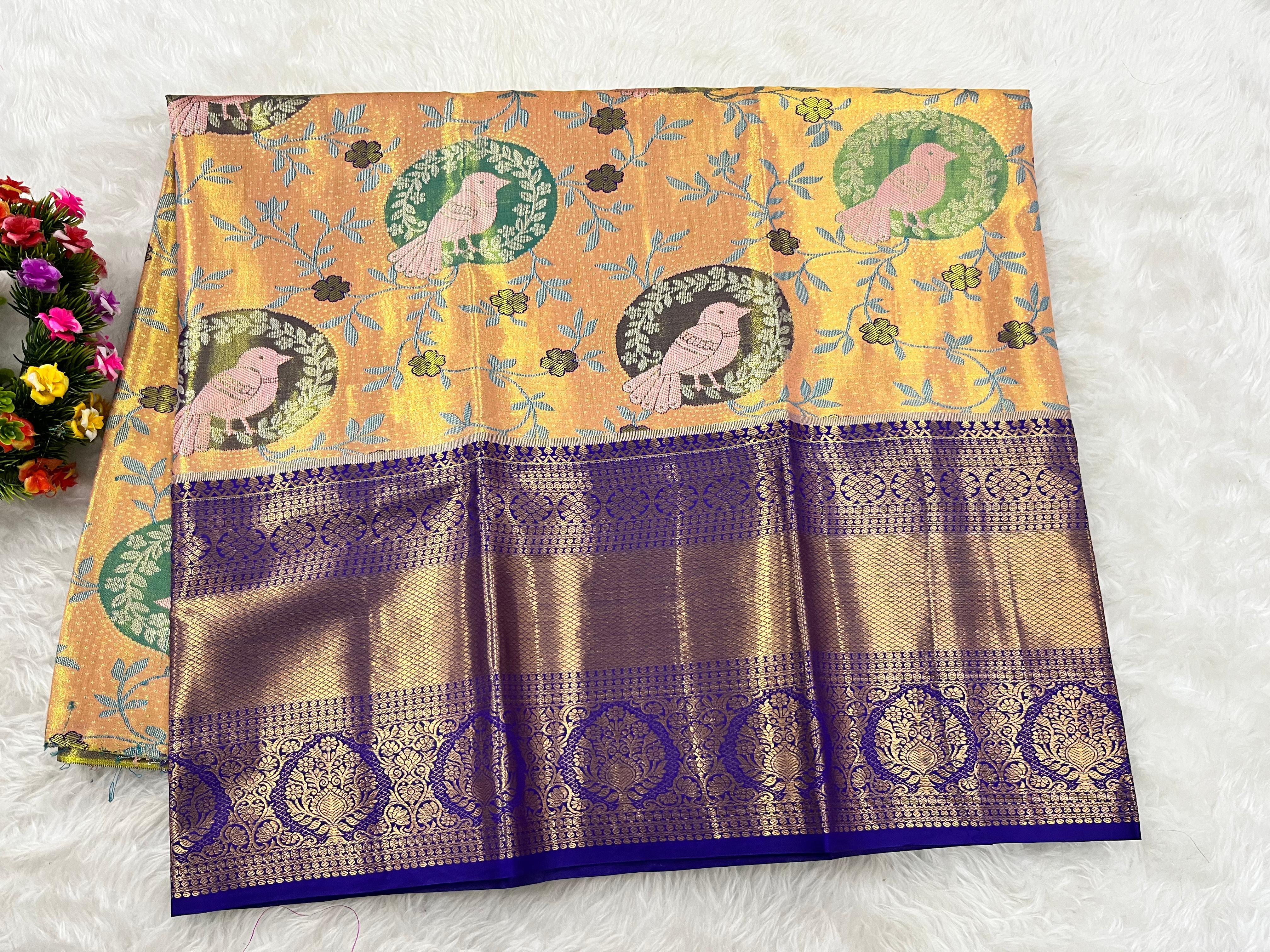 (5–10 Year) Lehenga – Unstitched (Blouse + Material)