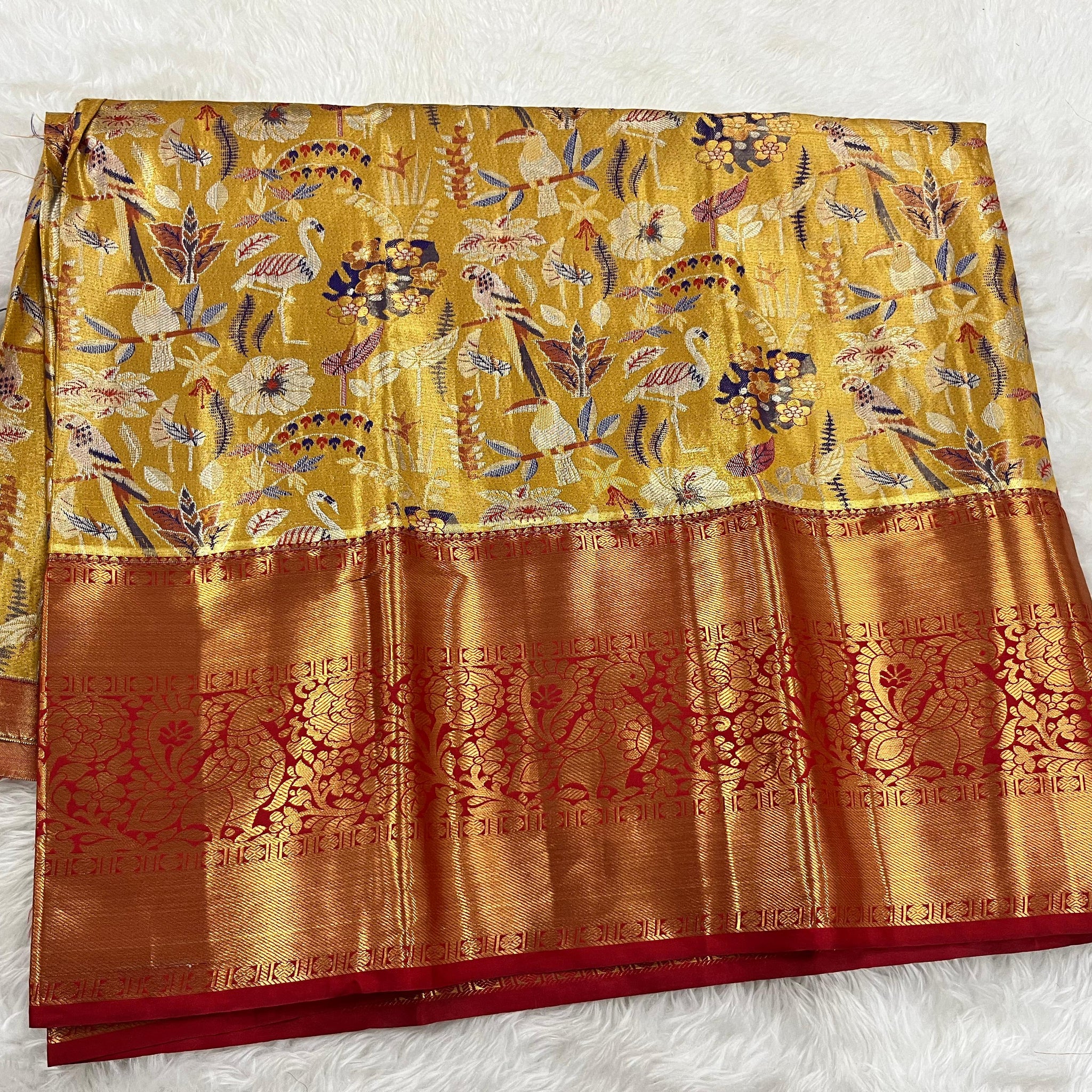 (5–10 Year) Lehenga – Unstitched (Blouse + Material)