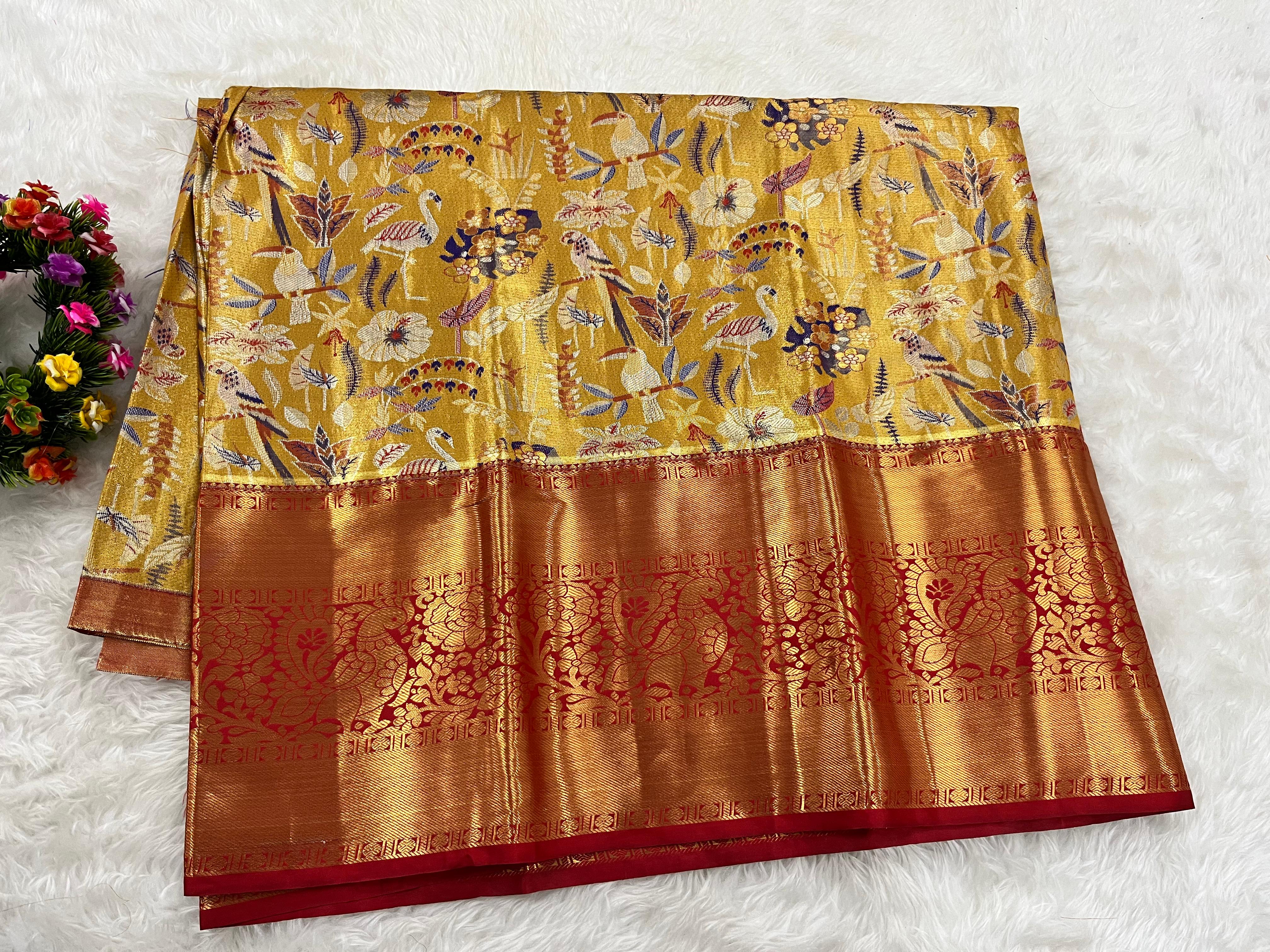 (5–10 Year) Lehenga – Unstitched (Blouse + Material)