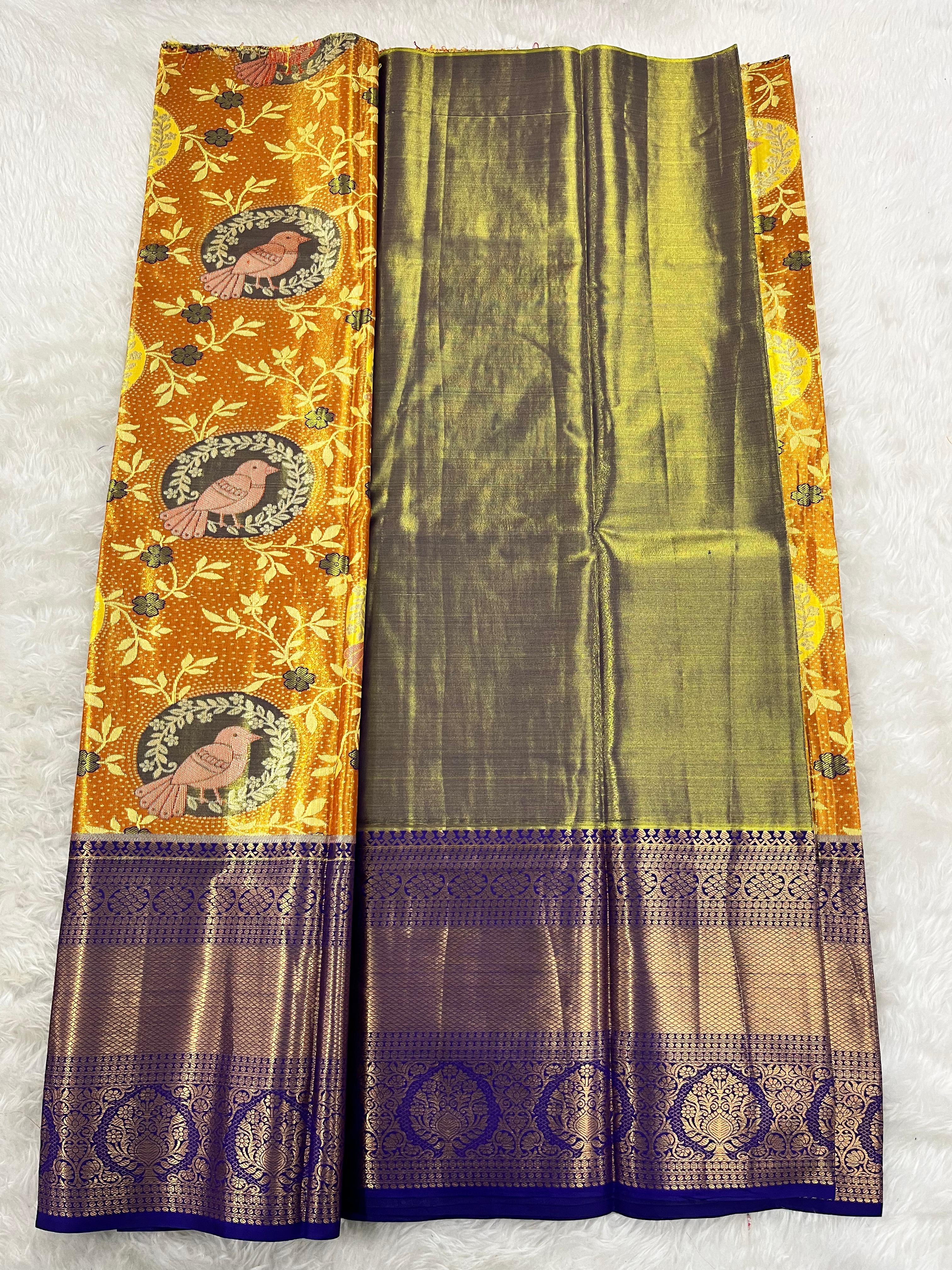 (5–10 Year) Lehenga – Unstitched (Blouse + Material)