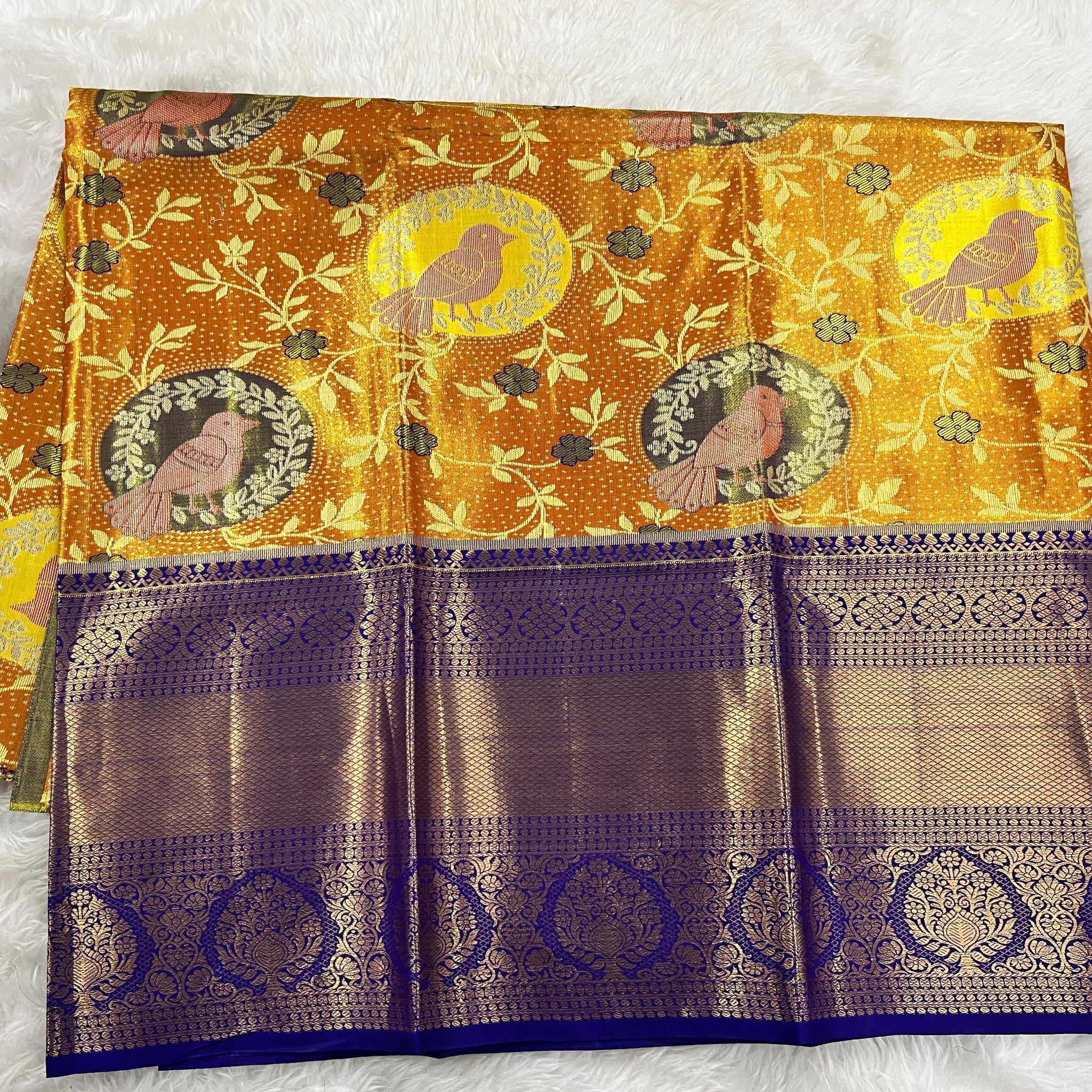 (5–10 Year) Lehenga – Unstitched (Blouse + Material)