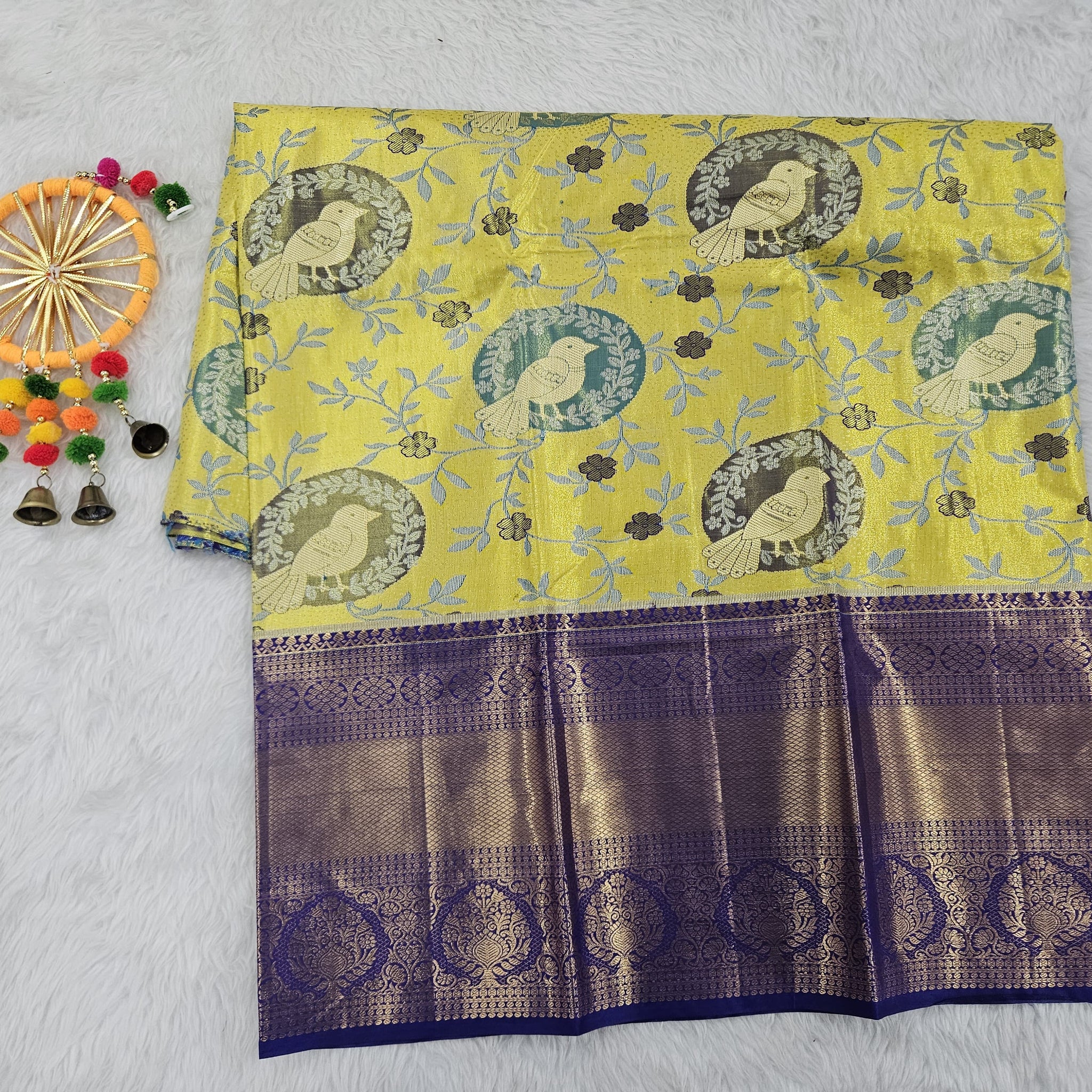 (5–10 Year) Lehenga – Unstitched (Blouse + Material)