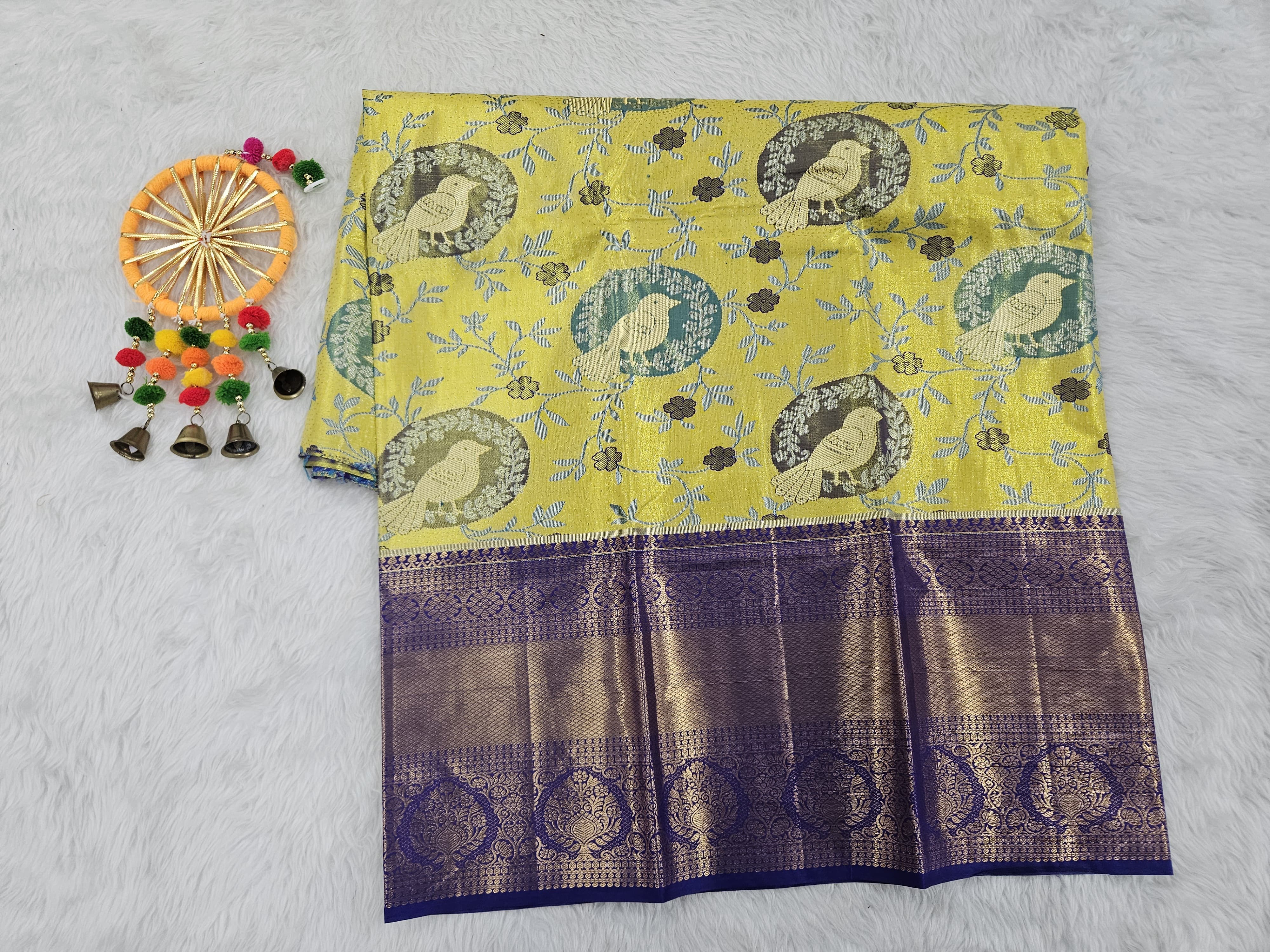 (5–10 Year) Lehenga – Unstitched (Blouse + Material)