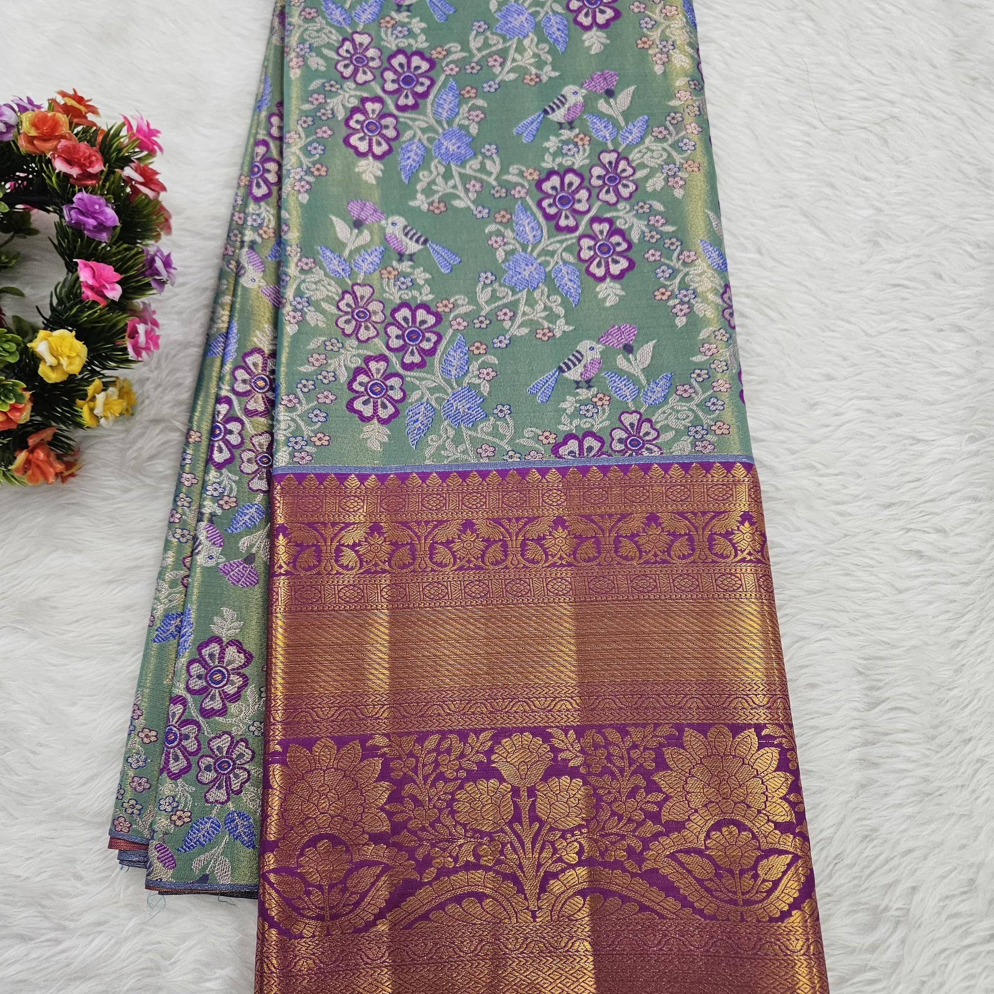 (10+ Year) Lehenga – Unstitched (Blouse + Material)