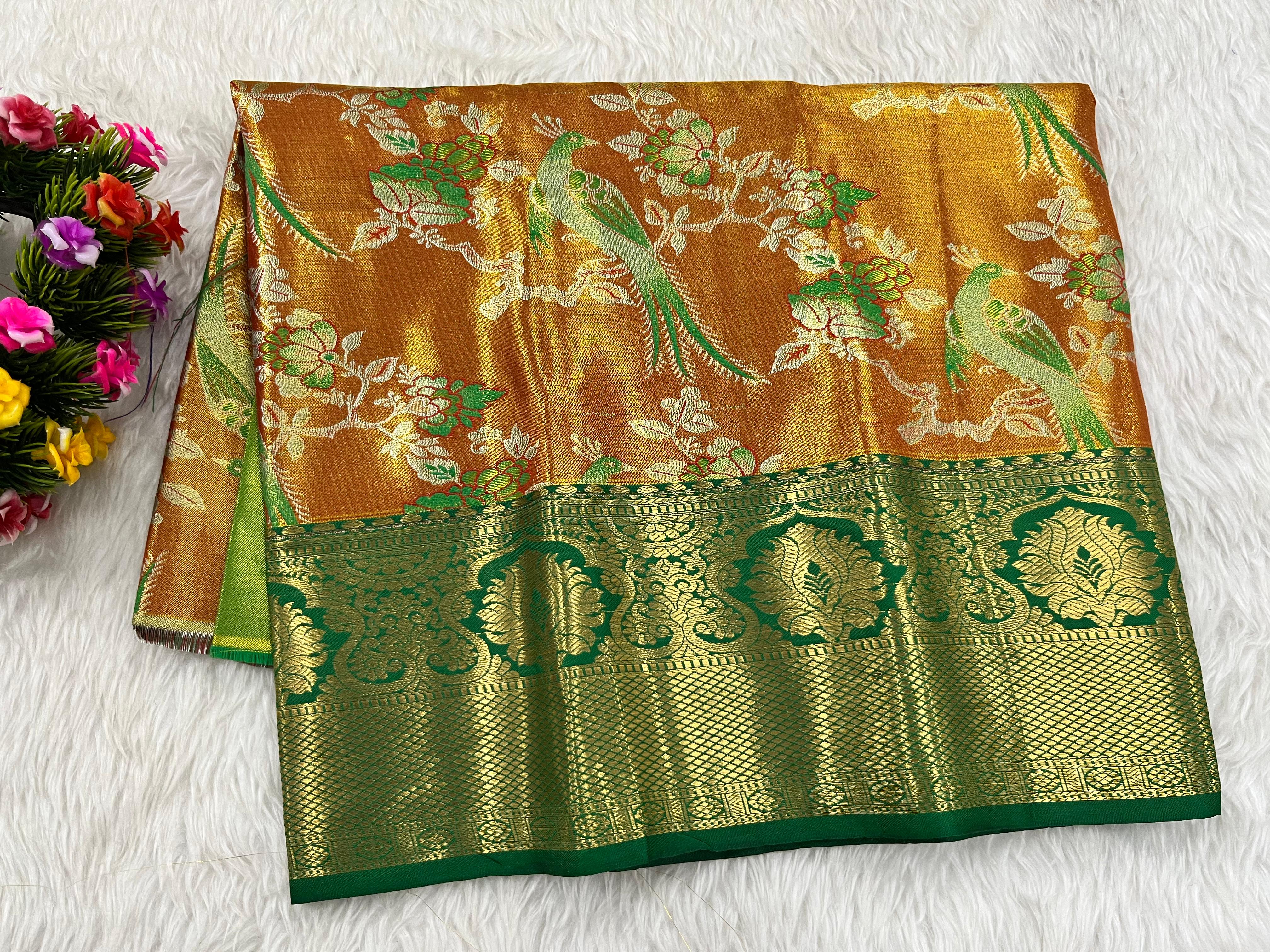 (0–1 Year) Lehenga – Unstitched (Blouse + Material)