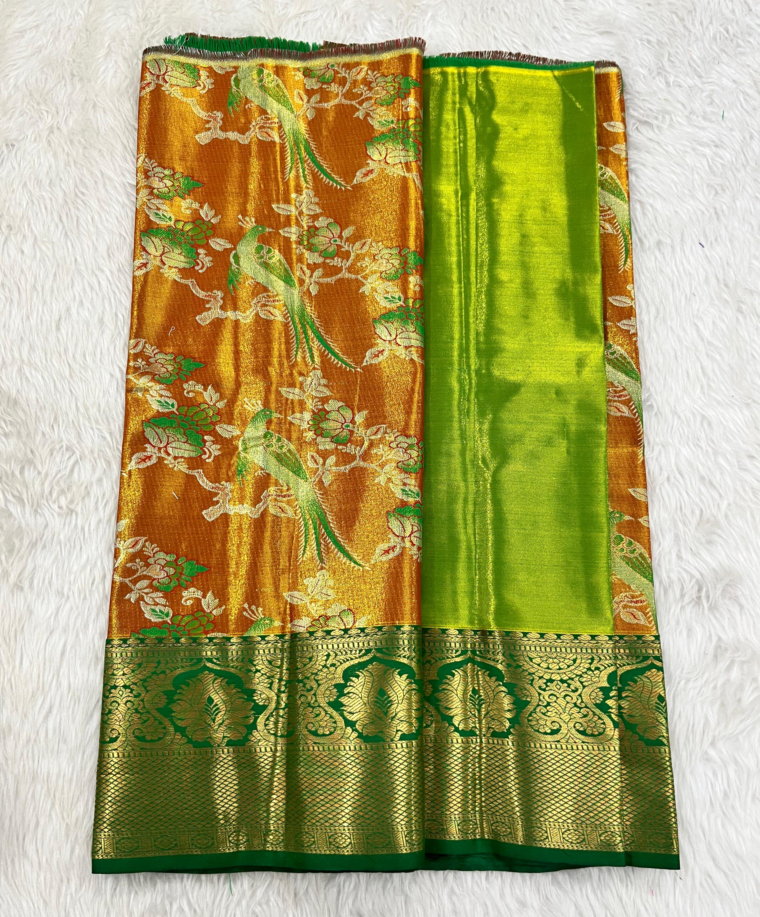 (0–1 Year) Lehenga – Unstitched (Blouse + Material)