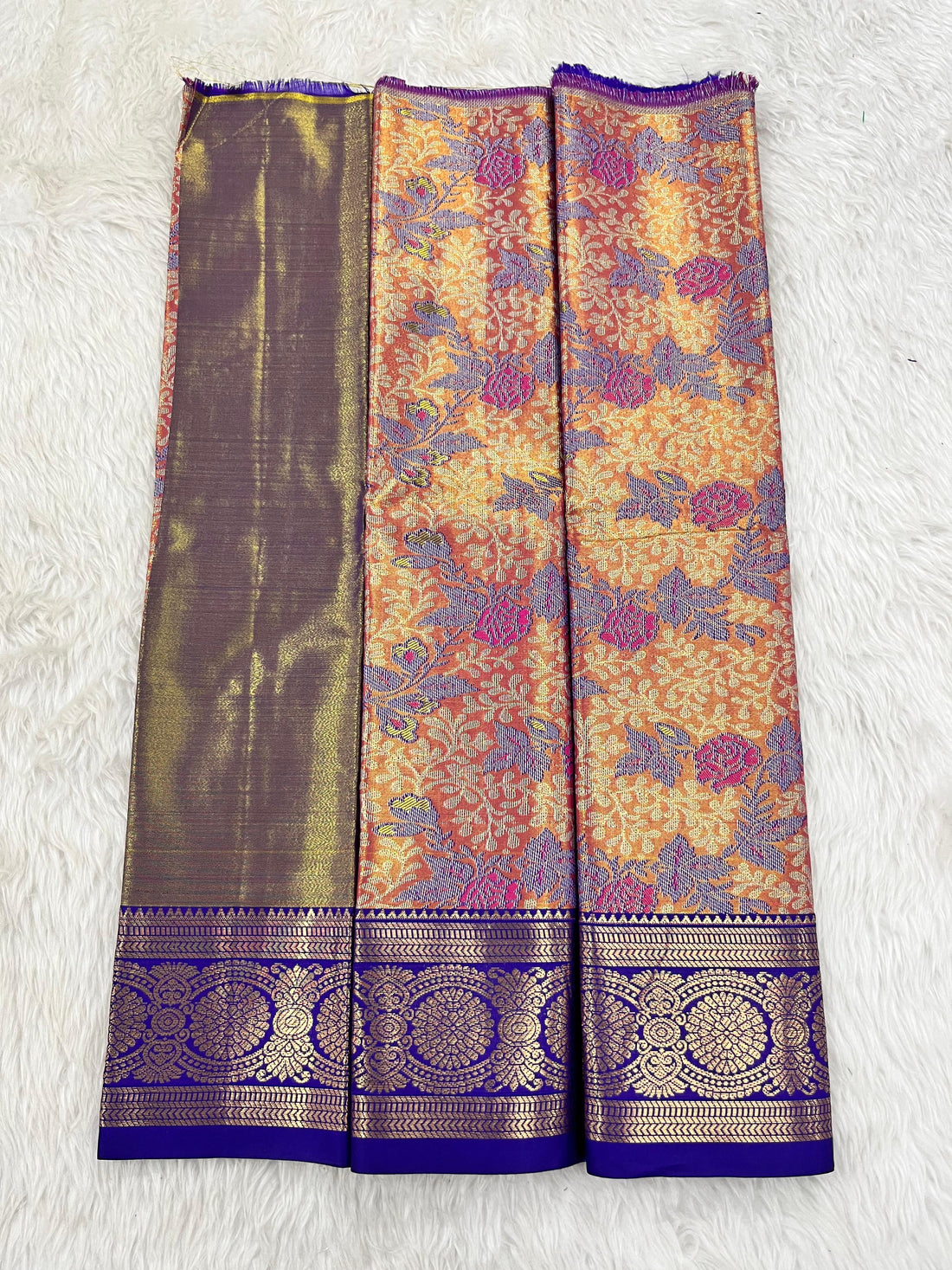 (0–1 Year) Lehenga – Unstitched (Blouse + Material)