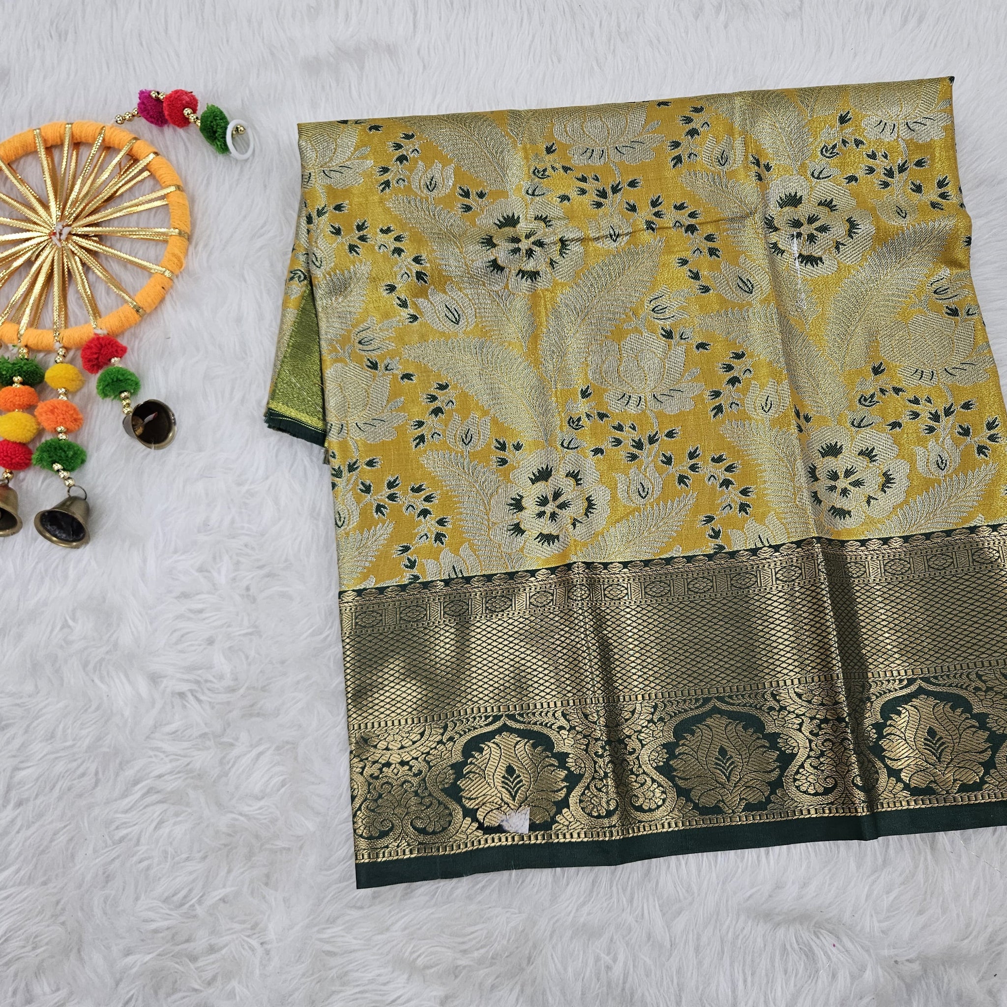 (0–1 Year) Lehenga – Unstitched (Blouse + Material)