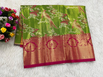 (0–1 Year) Lehenga – Unstitched (Blouse + Material)