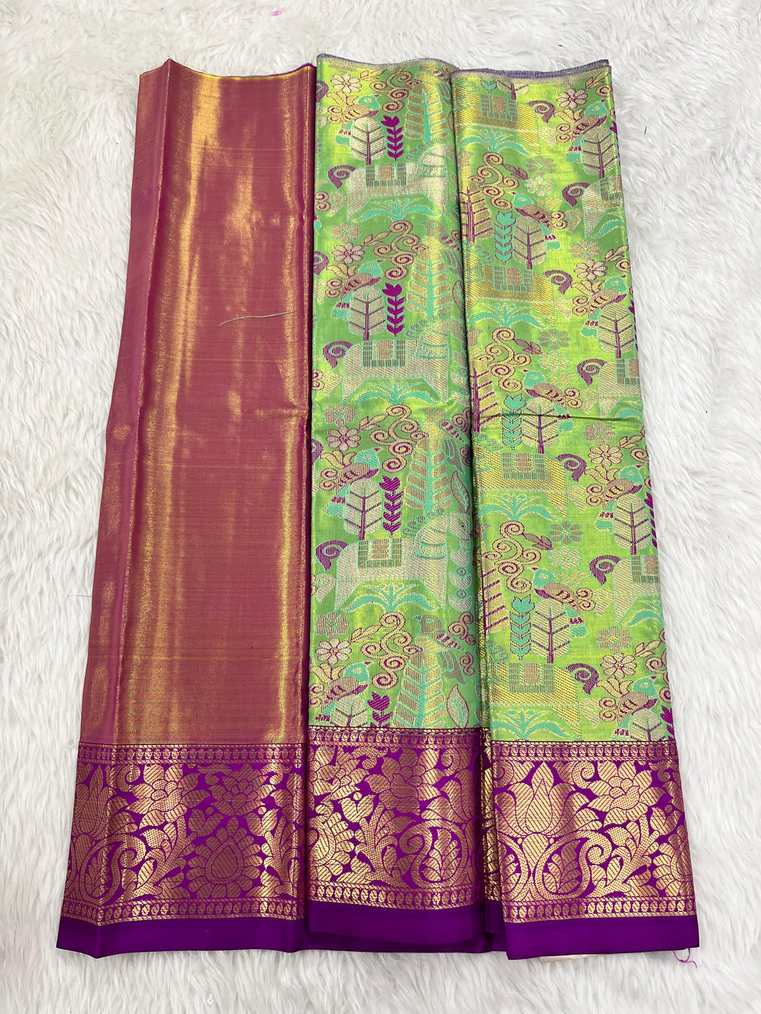 (0–1 Year) Lehenga – Unstitched (Blouse + Material)