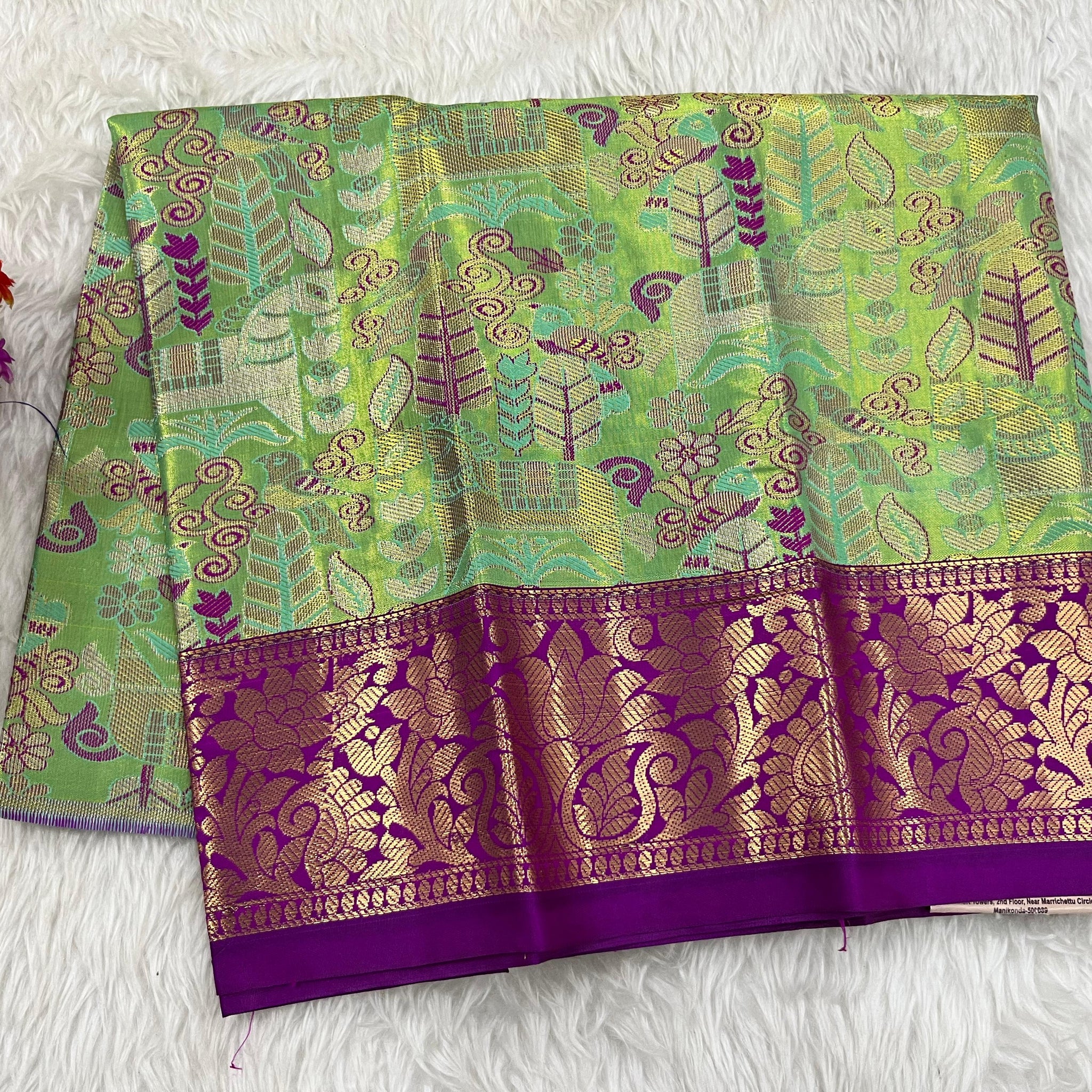 (0–1 Year) Lehenga – Unstitched (Blouse + Material)