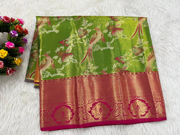 (0–1 Year) Lehenga – Unstitched (Blouse + Material)