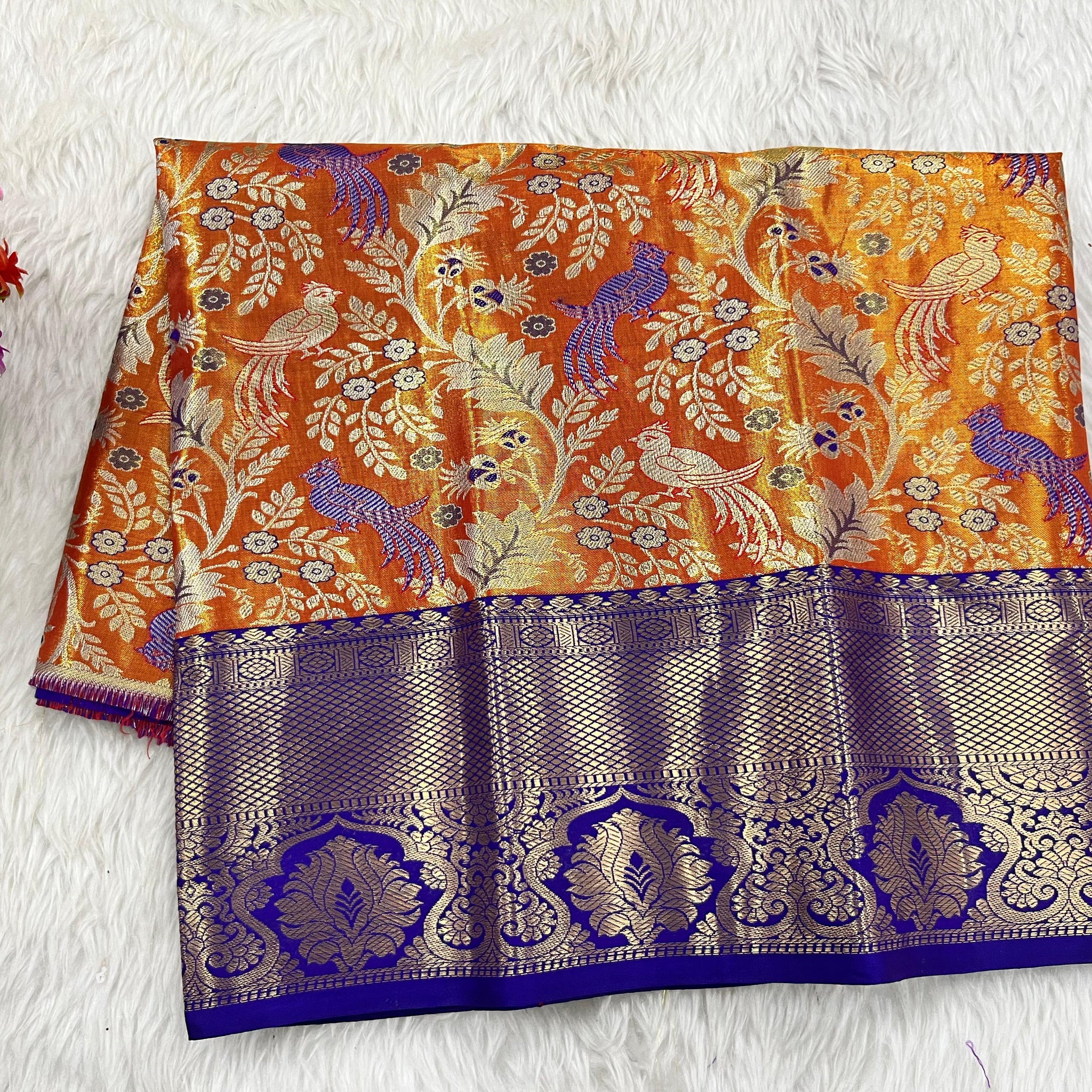 (0–1 Year) Lehenga – Unstitched (Blouse + Material)