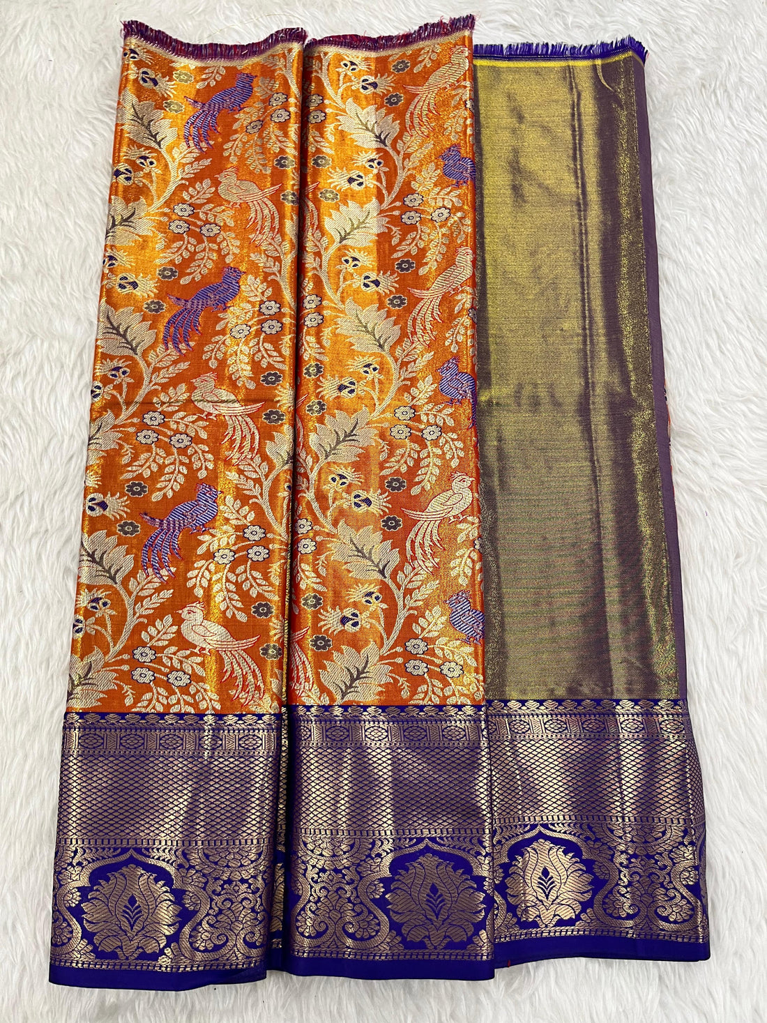 (0–1 Year) Lehenga – Unstitched (Blouse + Material)