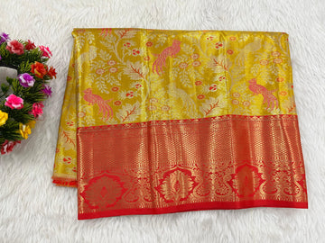 (0–1 Year) Lehenga – Unstitched (Blouse + Material)