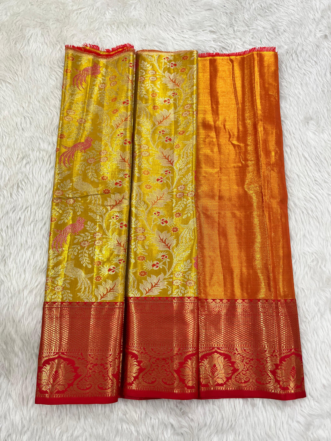 (0–1 Year) Lehenga – Unstitched (Blouse + Material)