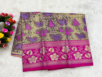 (0–1 Year) Lehenga – Unstitched (Blouse + Material)