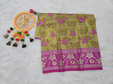 (0–1 Year) Lehenga – Unstitched (Blouse + Material)