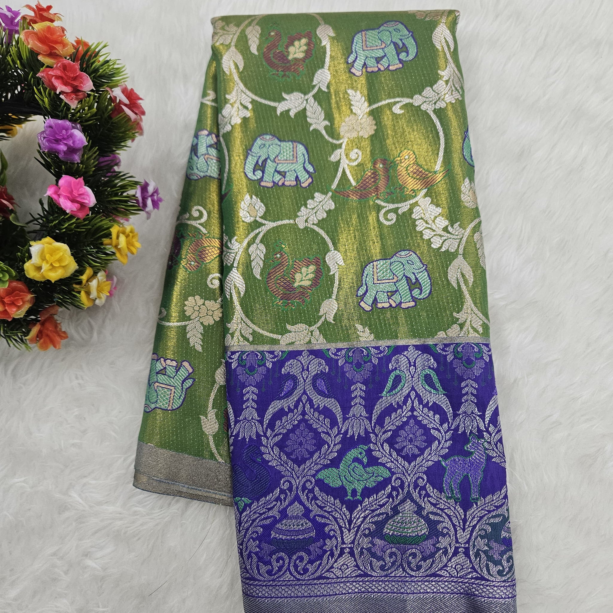 (2–5  Year) Lehenga – Unstitched (Blouse + Material)