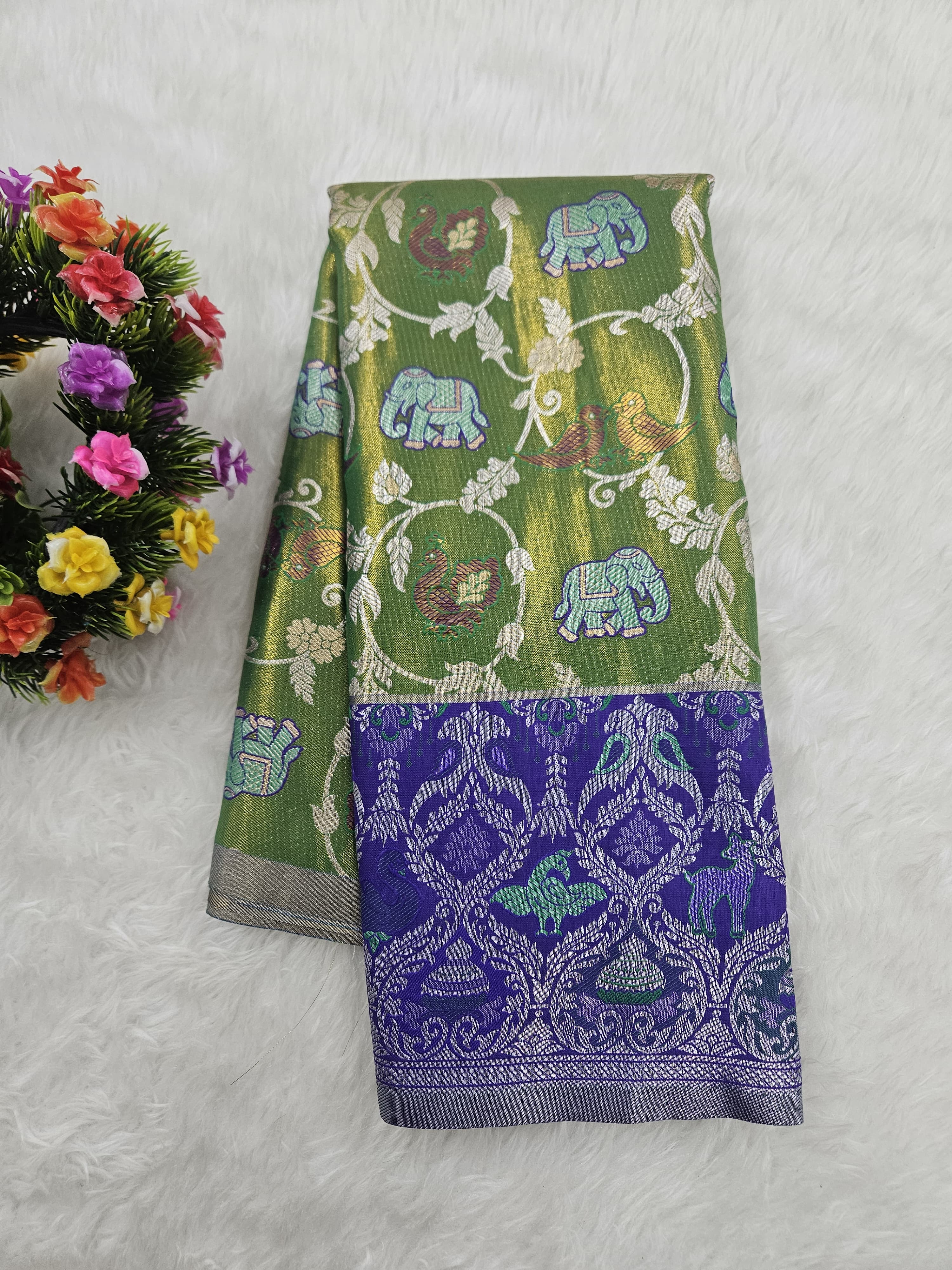 (2–5  Year) Lehenga – Unstitched (Blouse + Material)