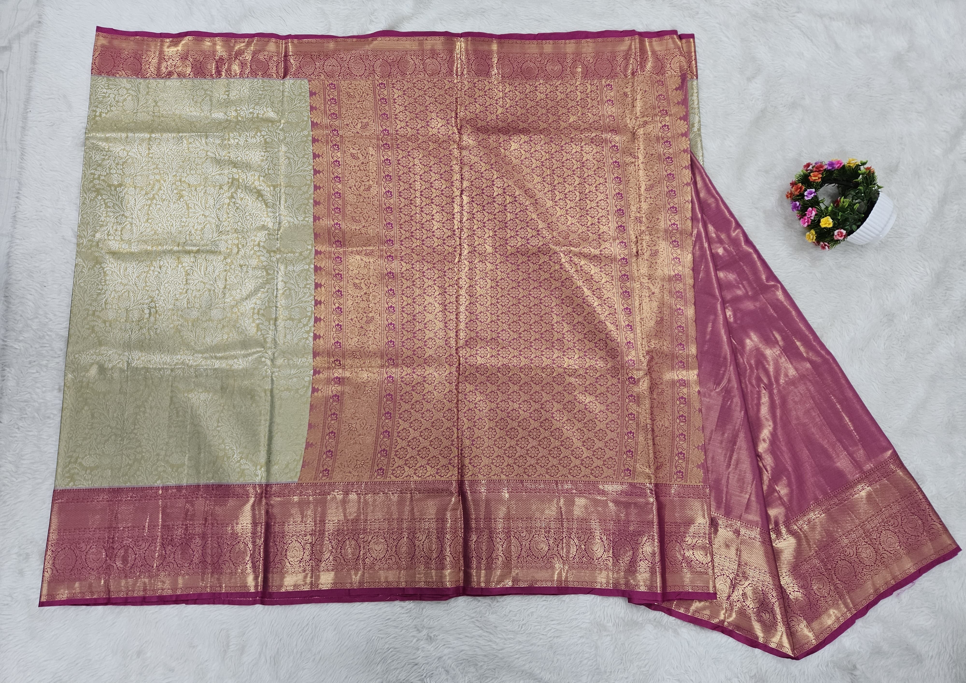 Semi kanchipattu saree