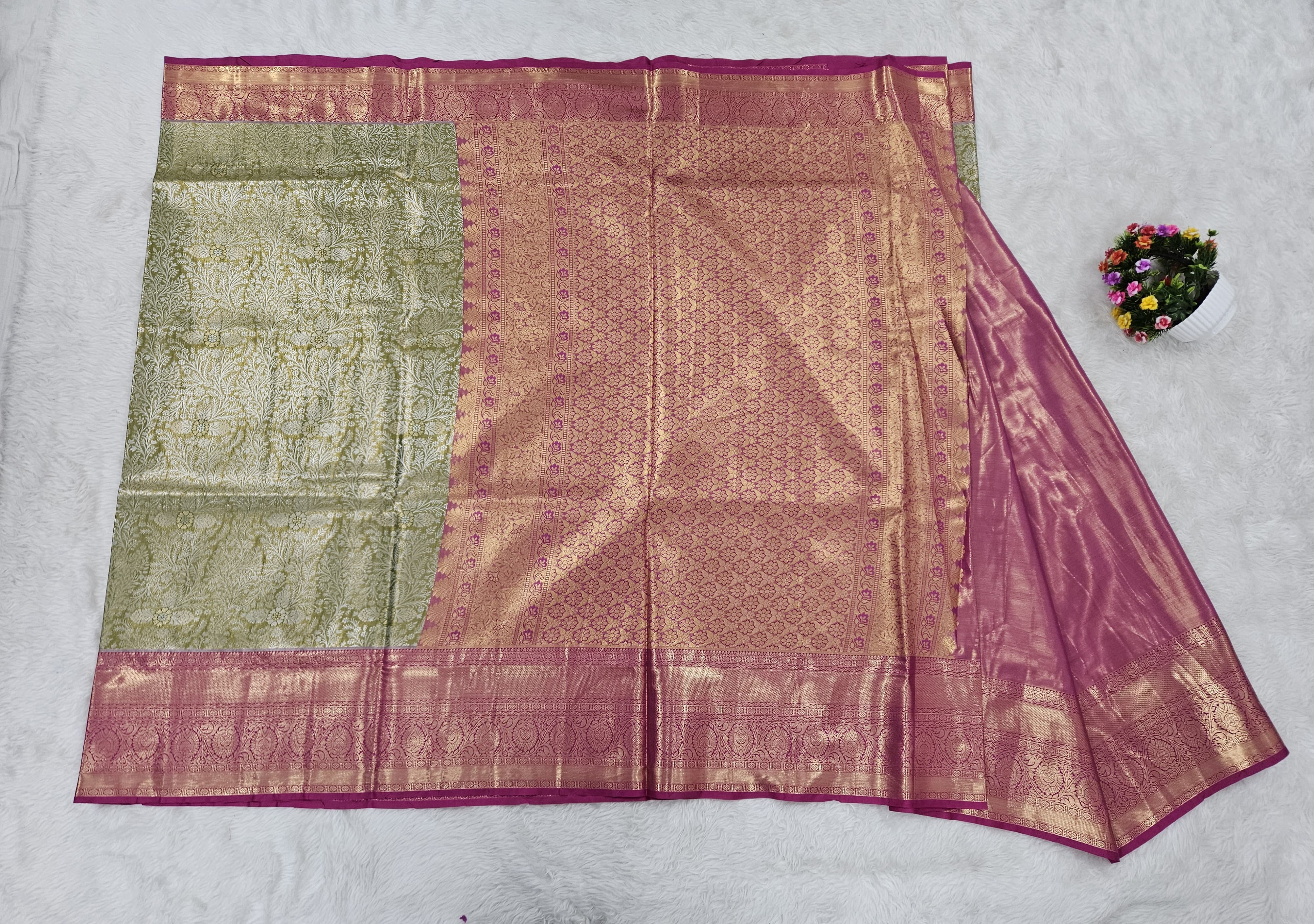 Semi kanchipattu saree
