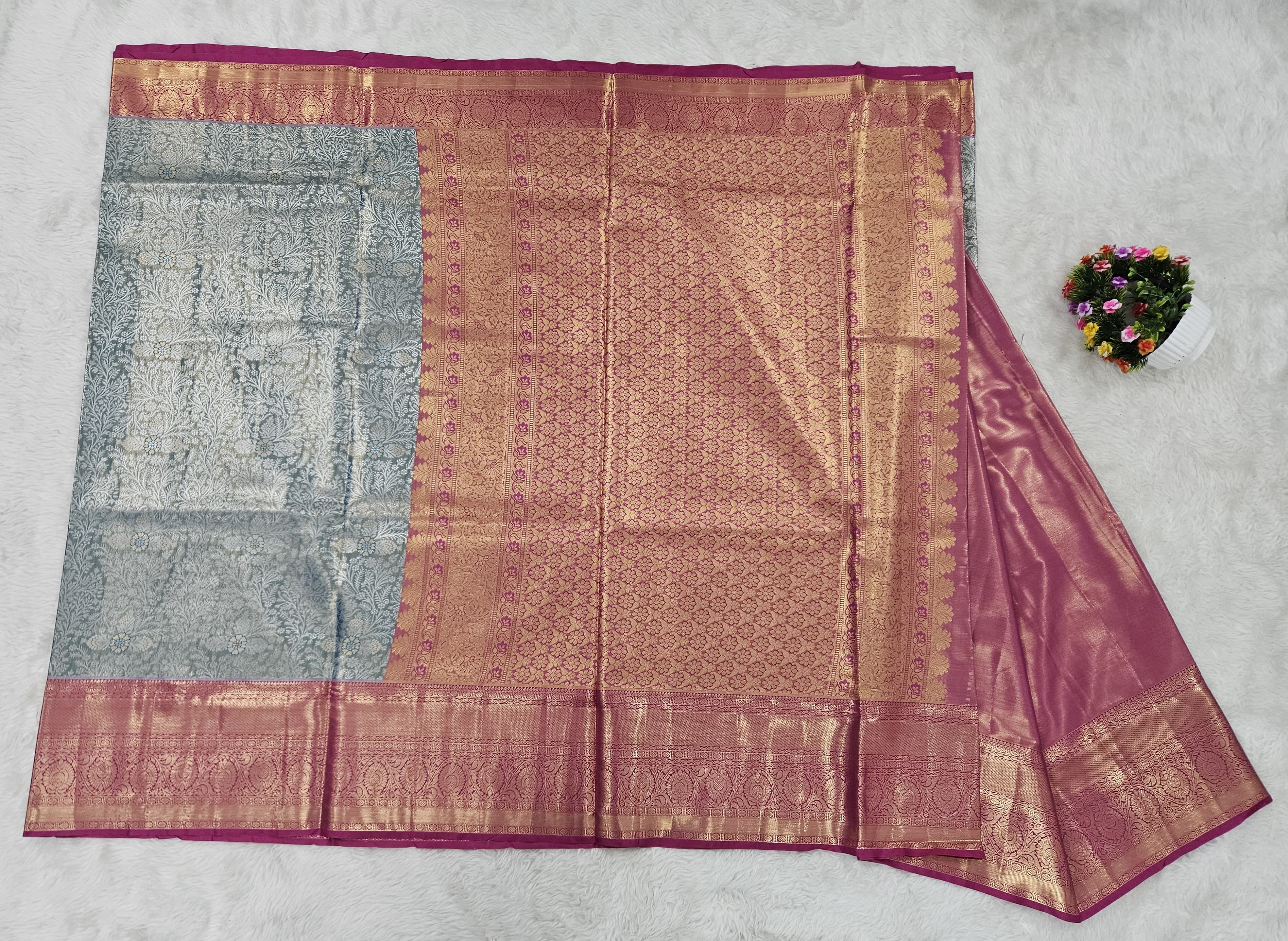 Semi kanchipattu saree