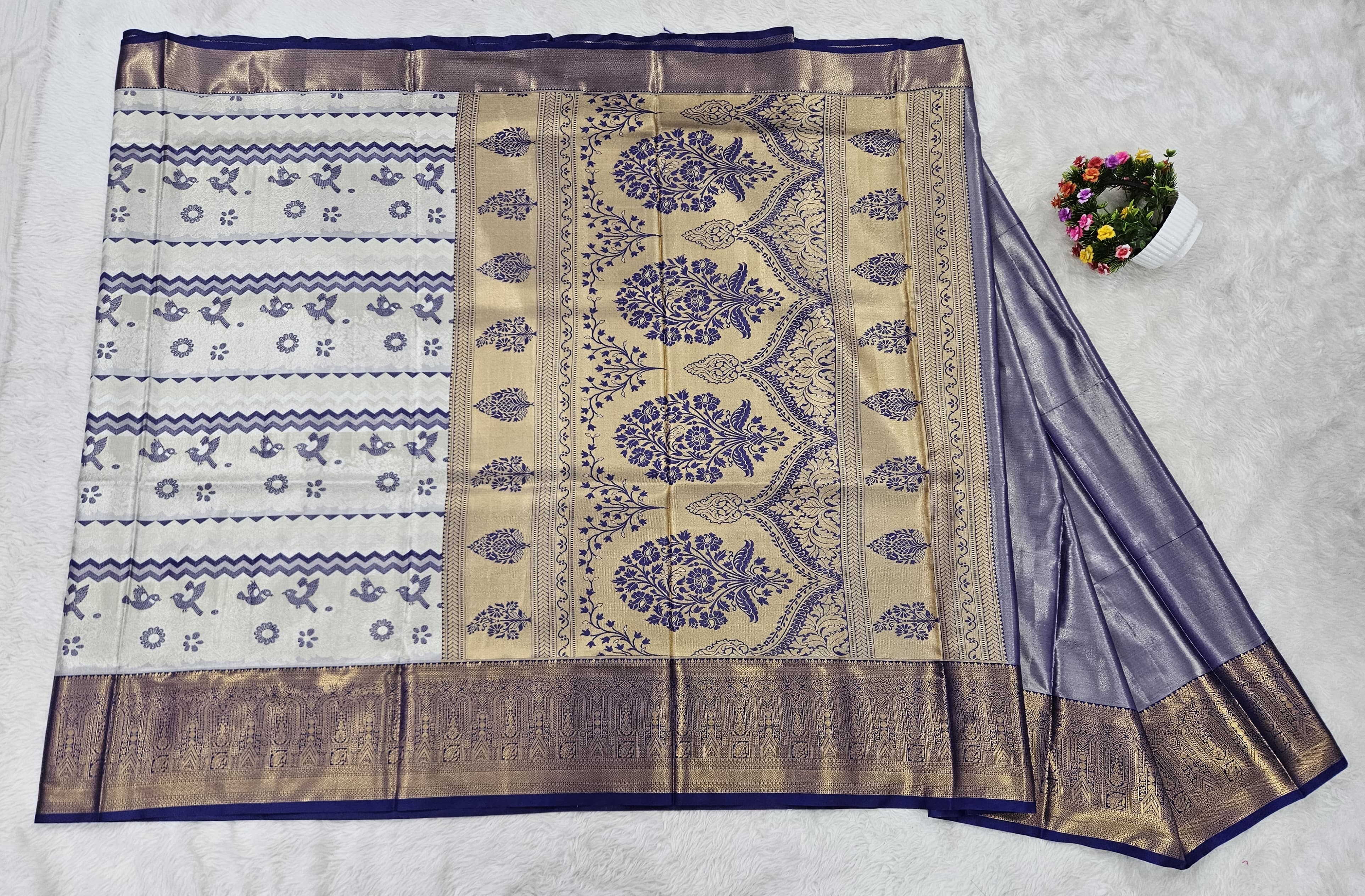 Semi kanchipattu saree