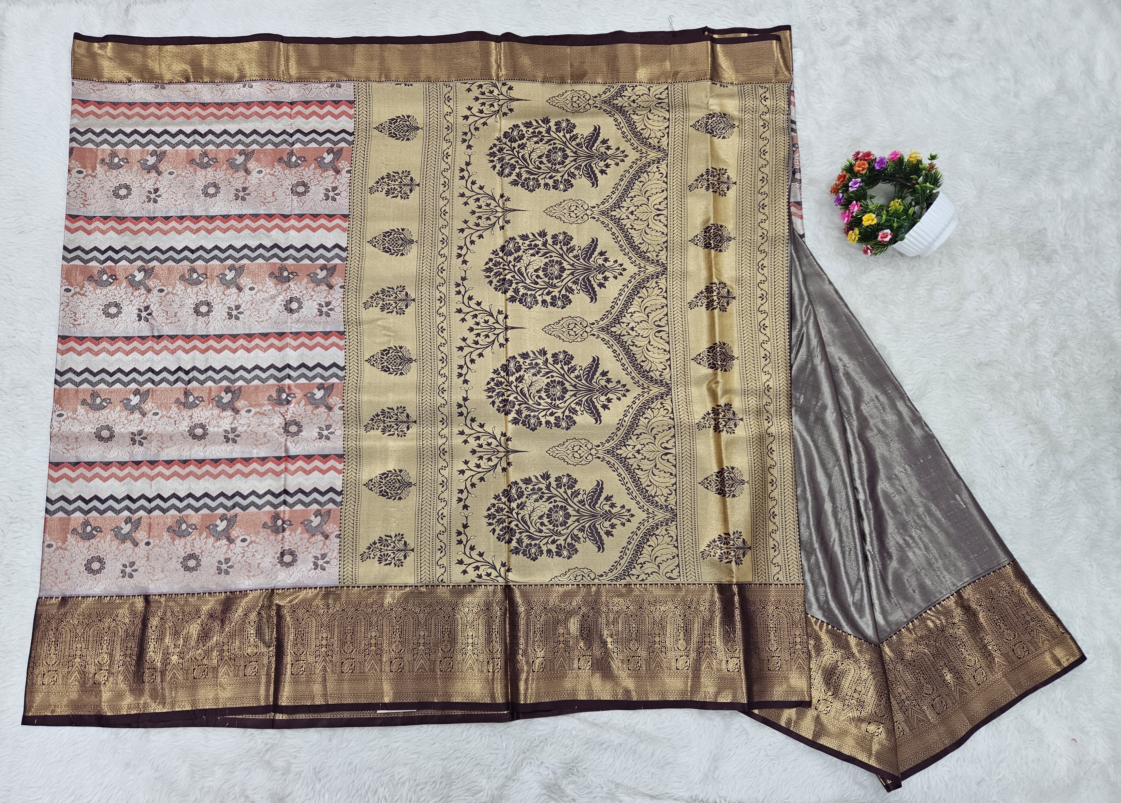 Semi kanchipattu saree