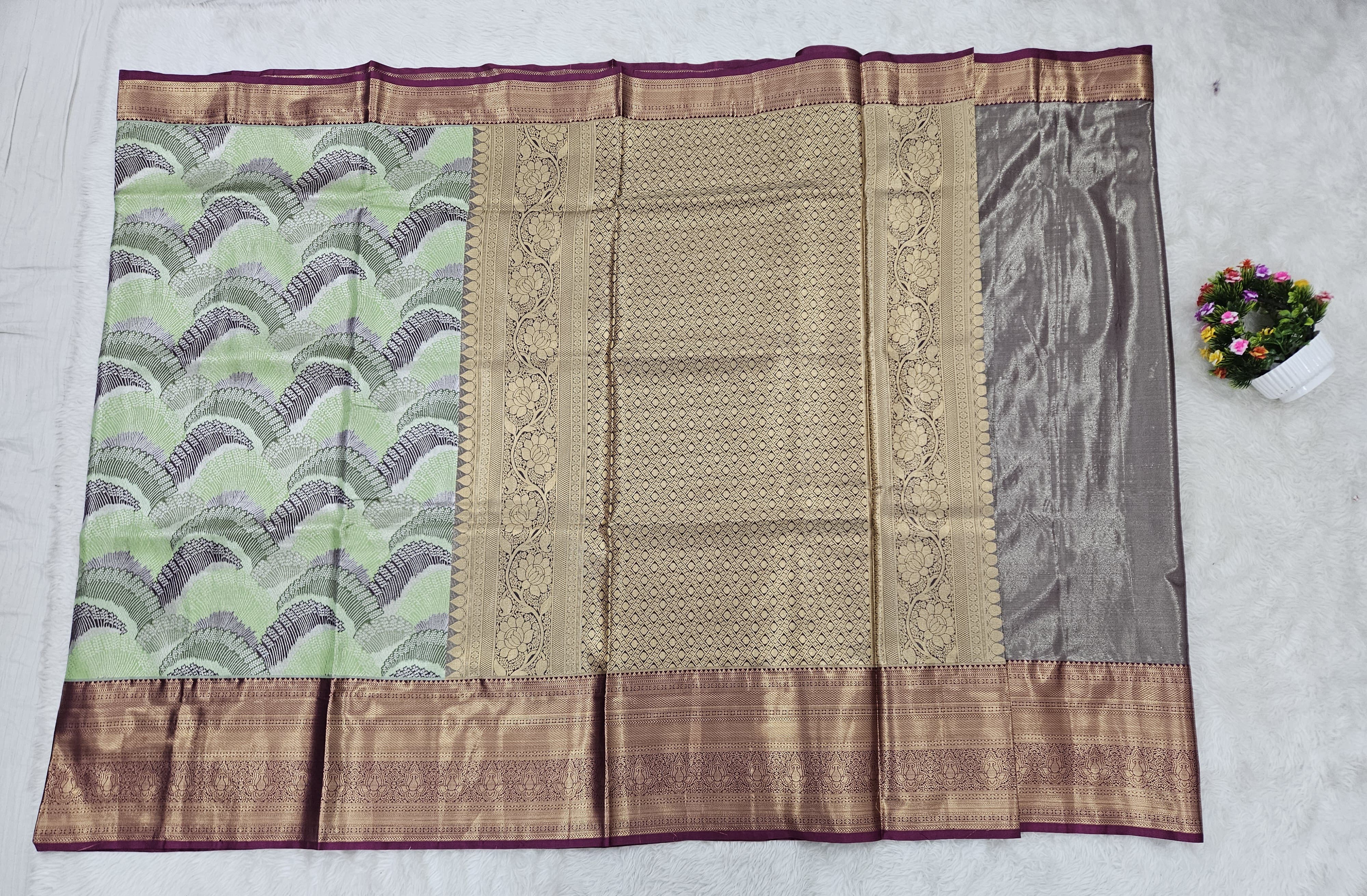 Semi kanchipattu saree