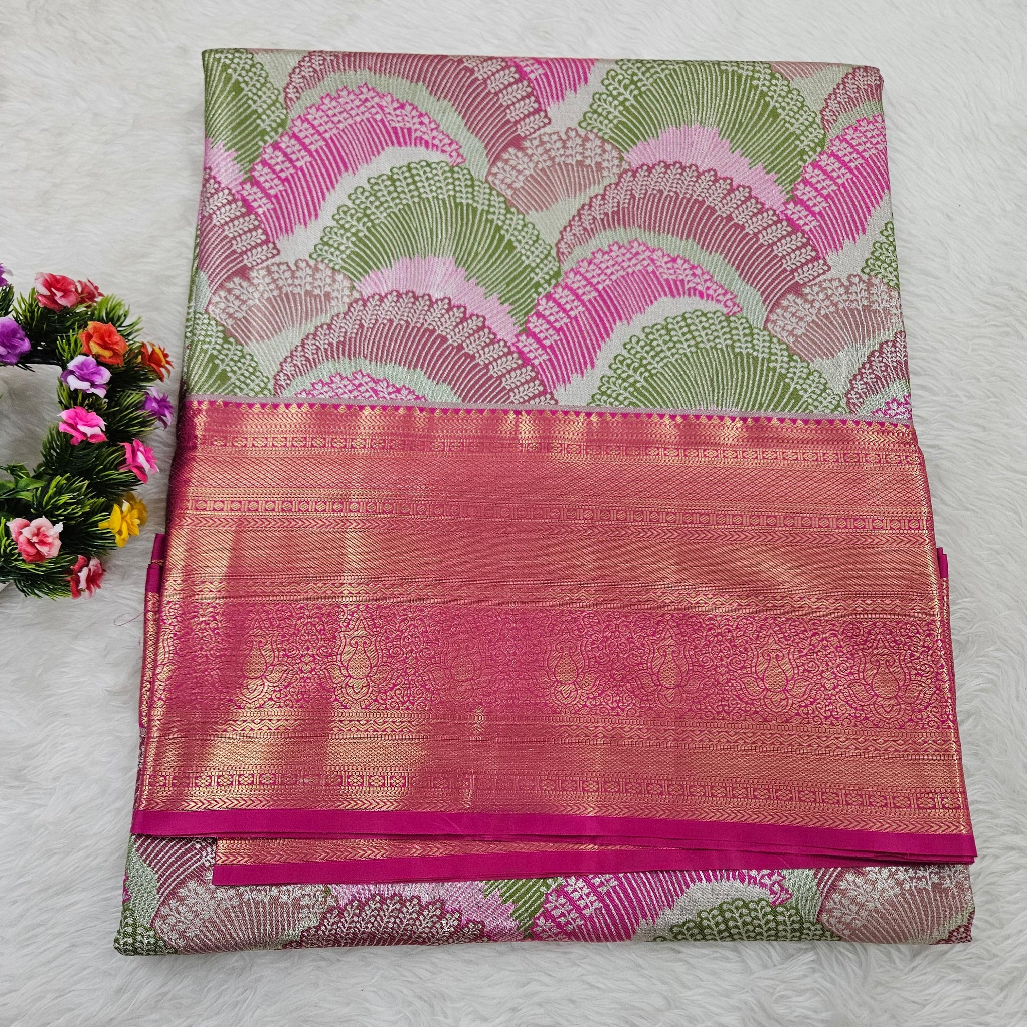 Semi kanchipattu saree